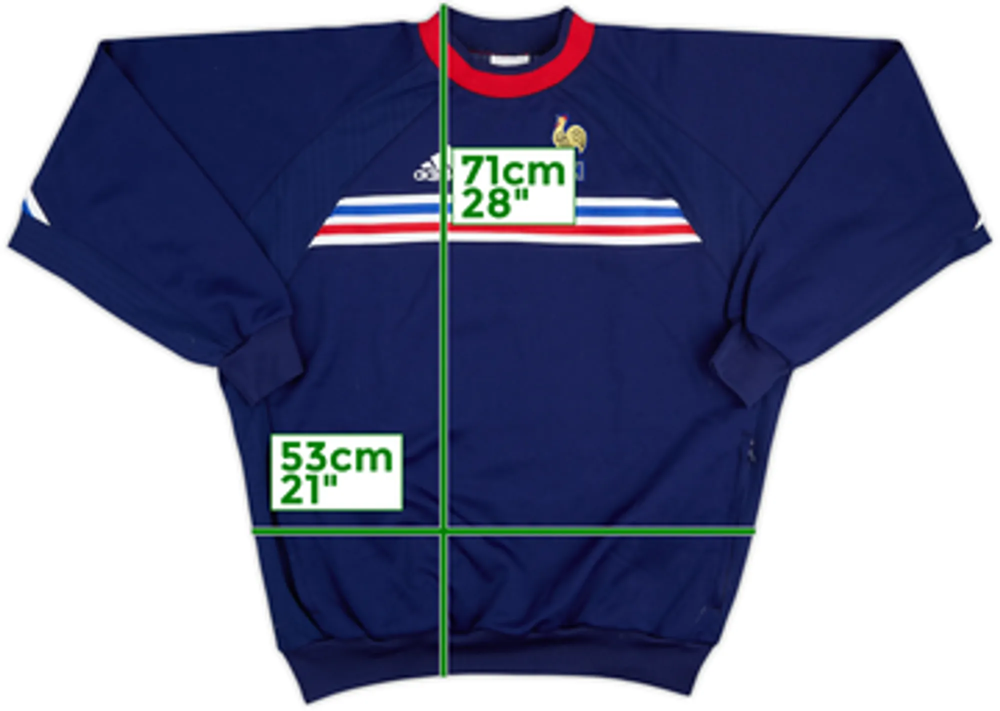 2000-02 France adidas Sweat Top - 8/10 - (M)
