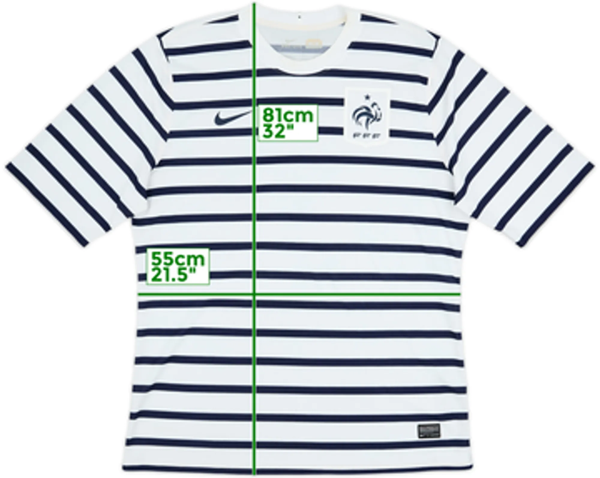 2011-12 France Authentic Away Shirt - 7/10 - (XXL)
