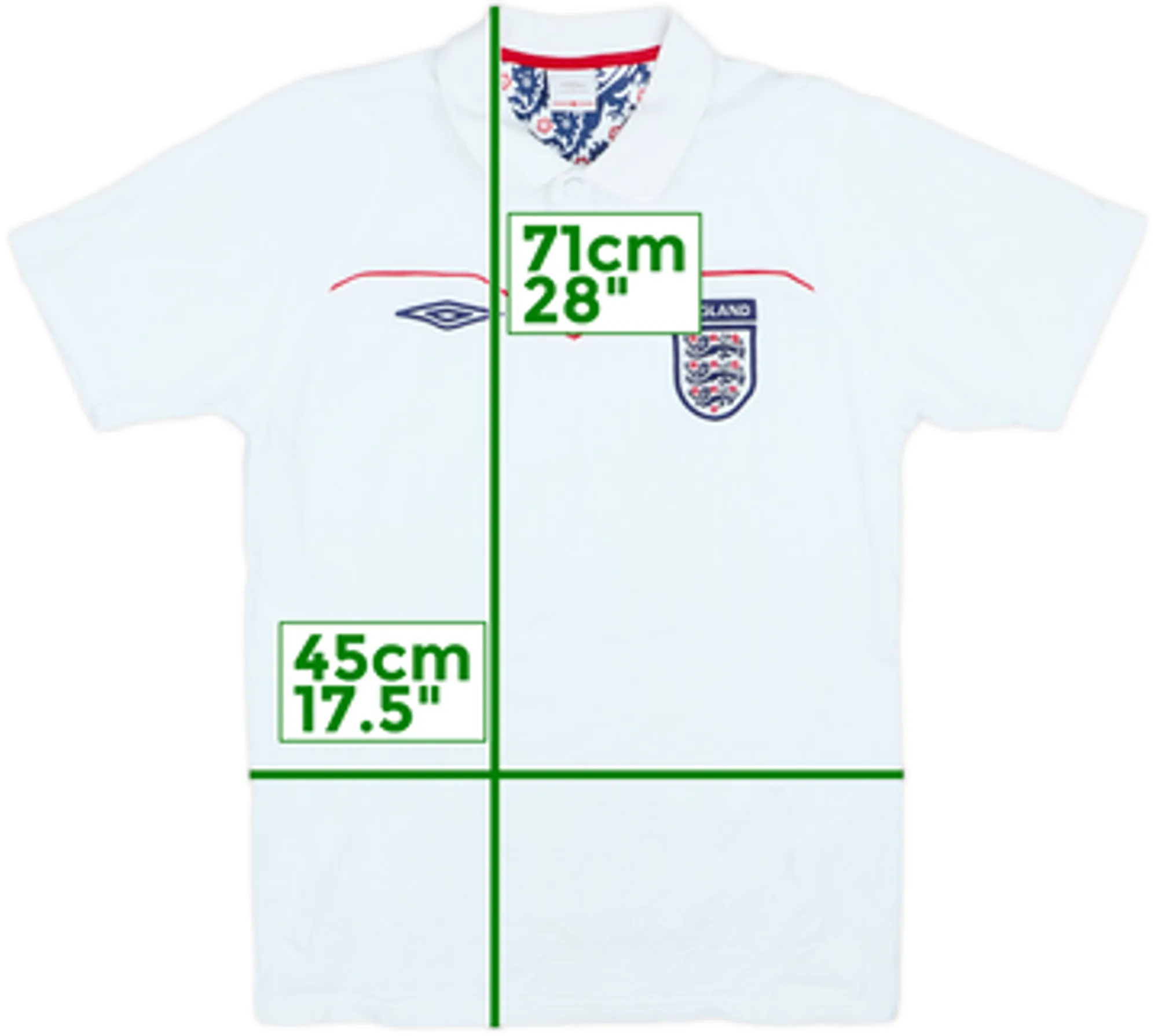 2006-07 England Umbro Polo Shirt - 9/10 - (S)