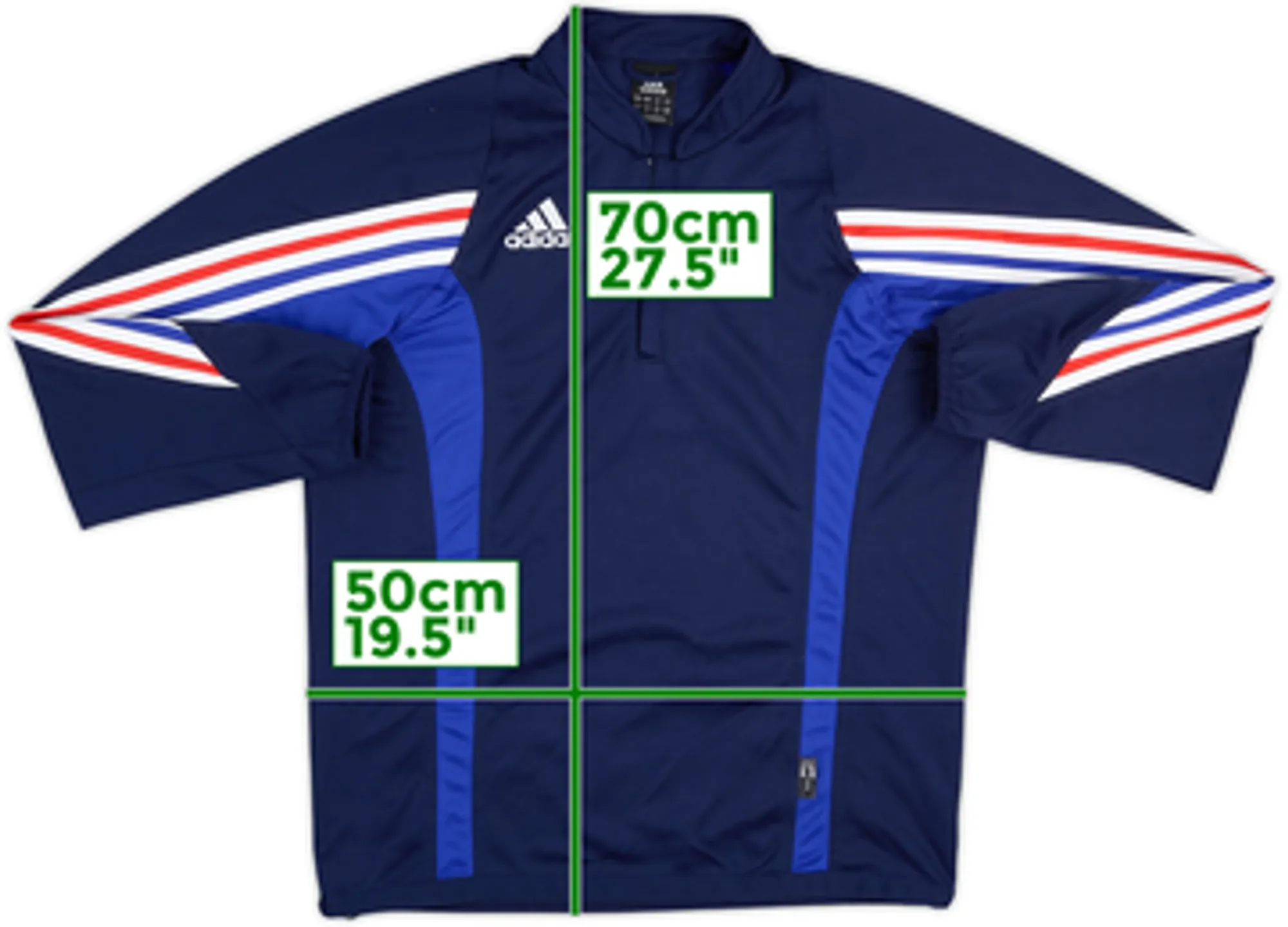 2003-04 France adidas 1/4 Zip Drill Top - 7/10 - (S)