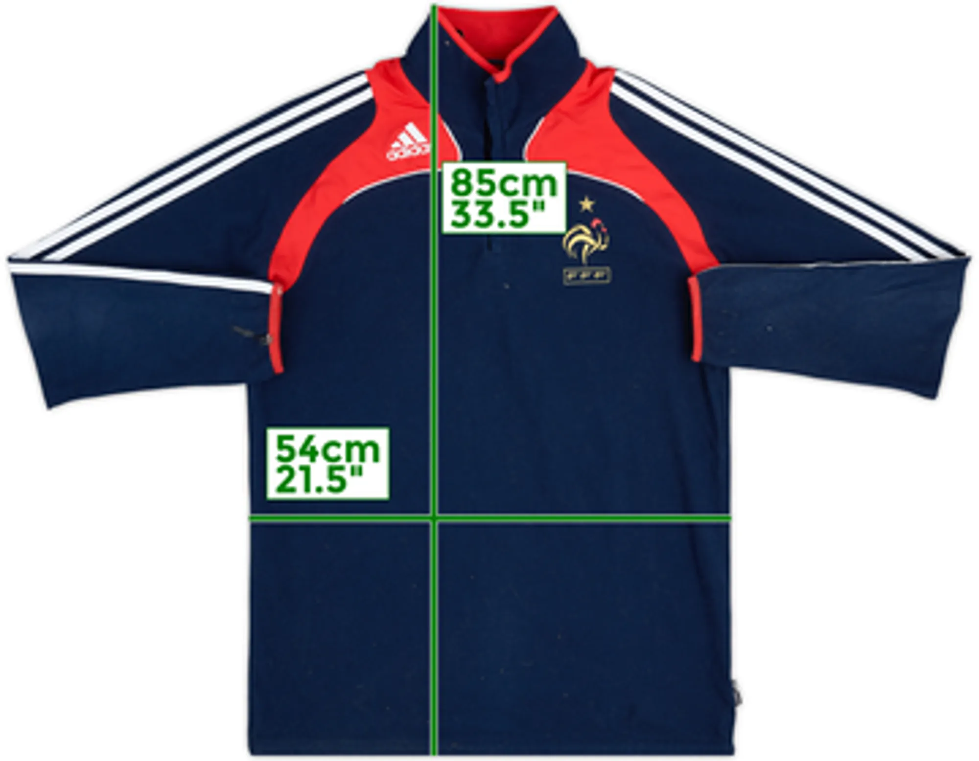 2007-08 France adidas Sweat Top - 6/10 - (M/L)