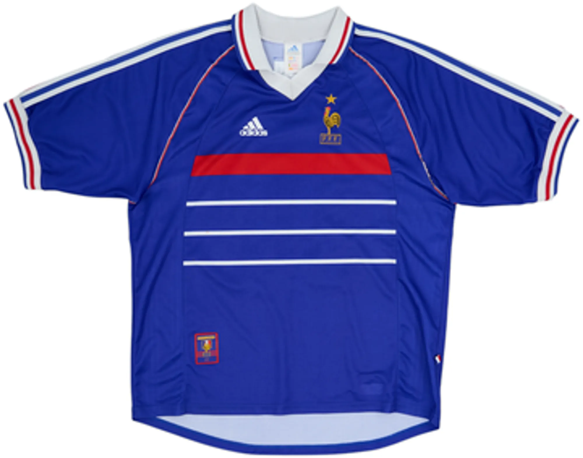 1998-00 France Home Shirt Zidane #10 - 4/10 - (XL)