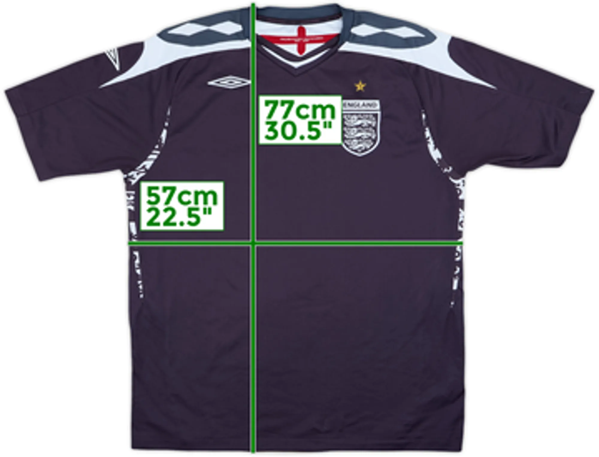 2007-09 England GK S/S Shirt - 9/10 - (XL)