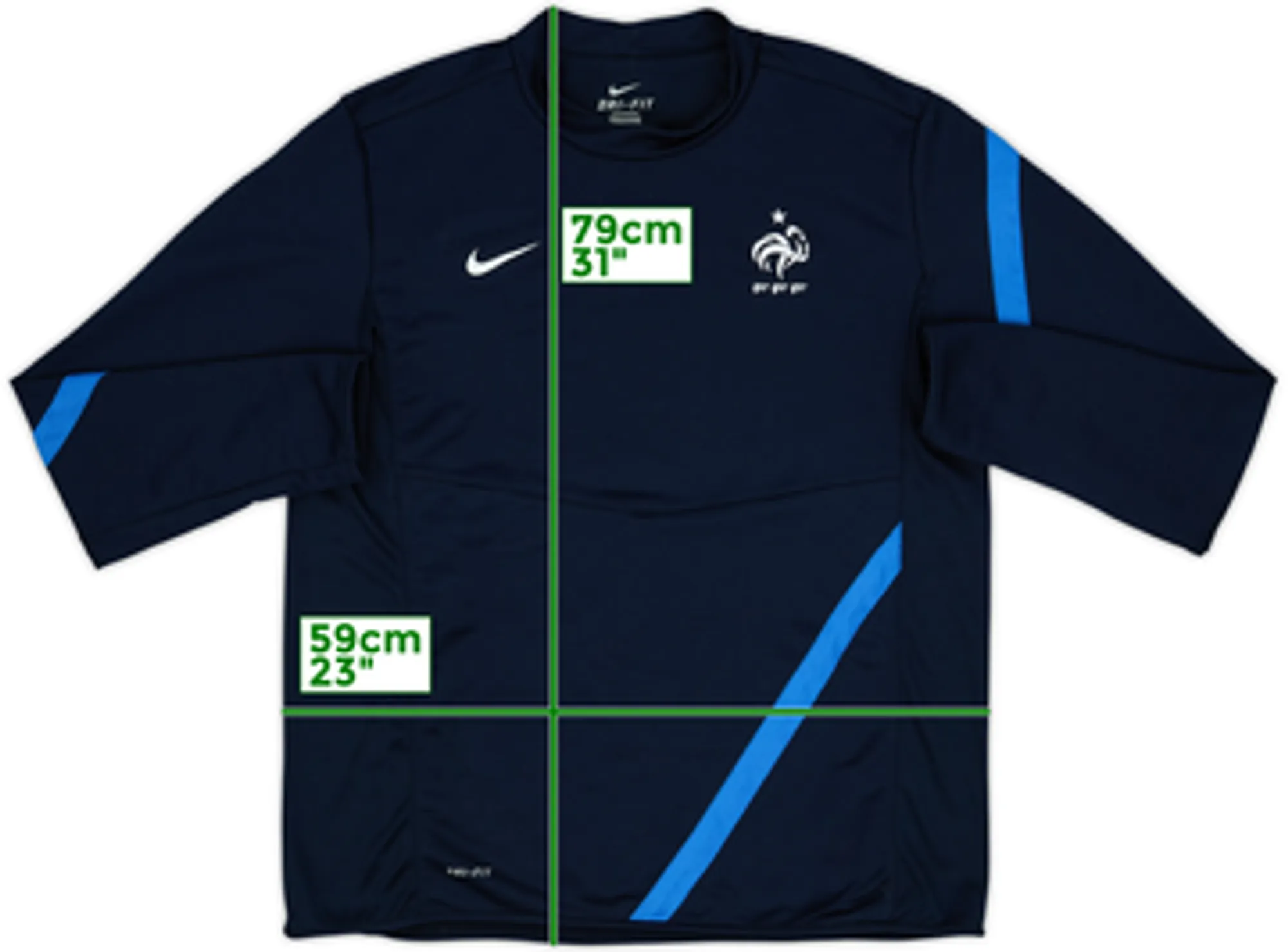 2012-13 France Nike Drill Top - 8/10 - (XL)