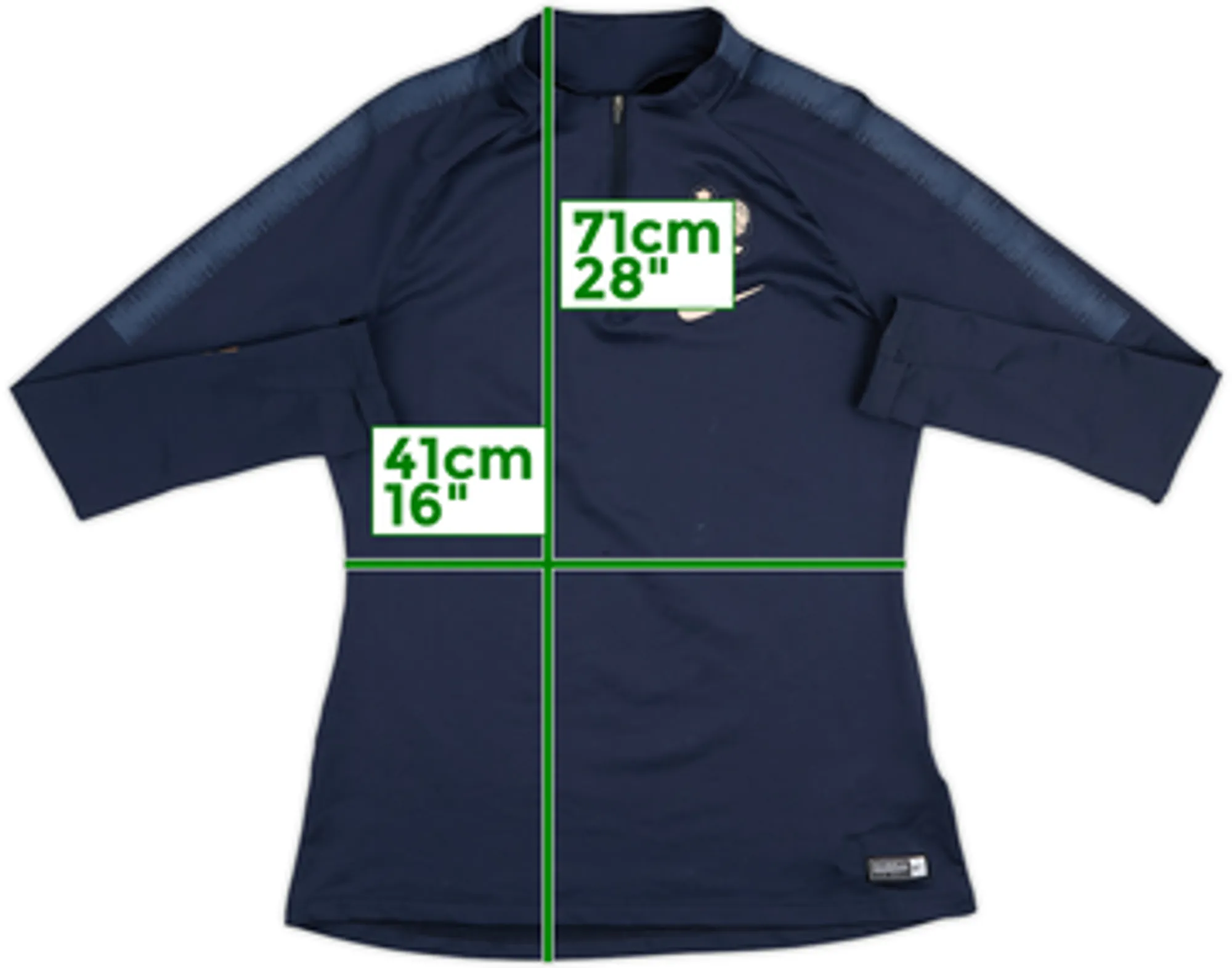 2019-20 France Nike 1/4 Zip Drill Top - 8/10 - (S)