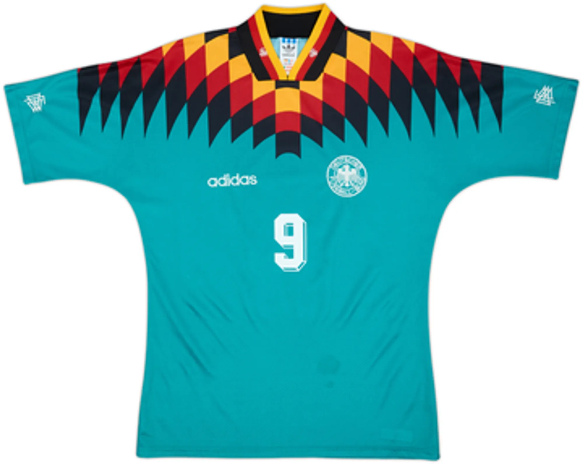 1994-96 Germany Away Shirt Voller #9 - 8/10 - (M)