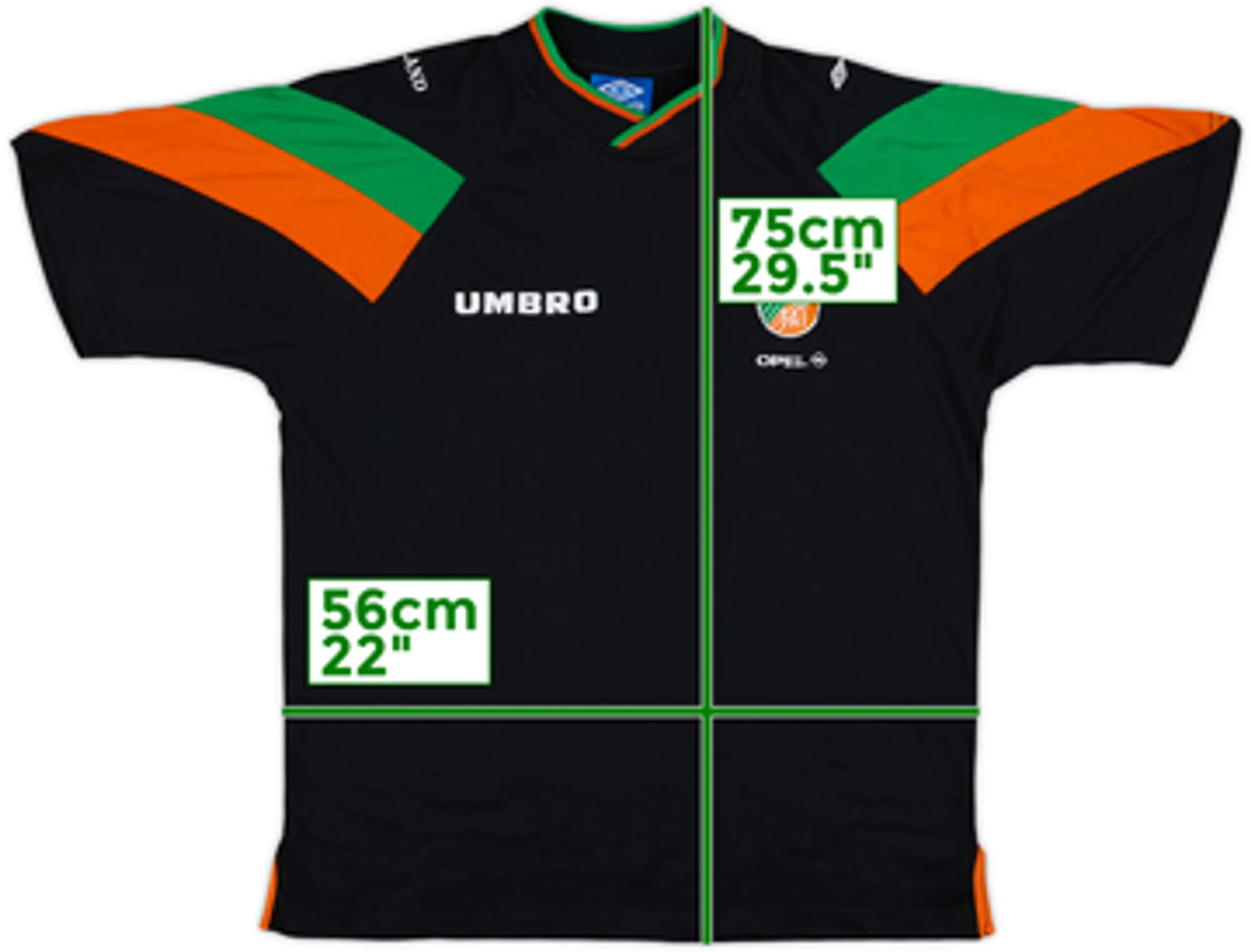 1998-00 Ireland Umbro Cotton Tee - 8/10 - (XL)