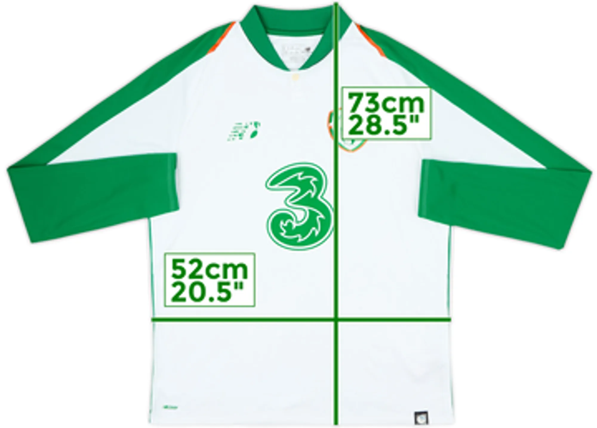 2018-19 Ireland Away L/S Shirt - 5/10 - (M)