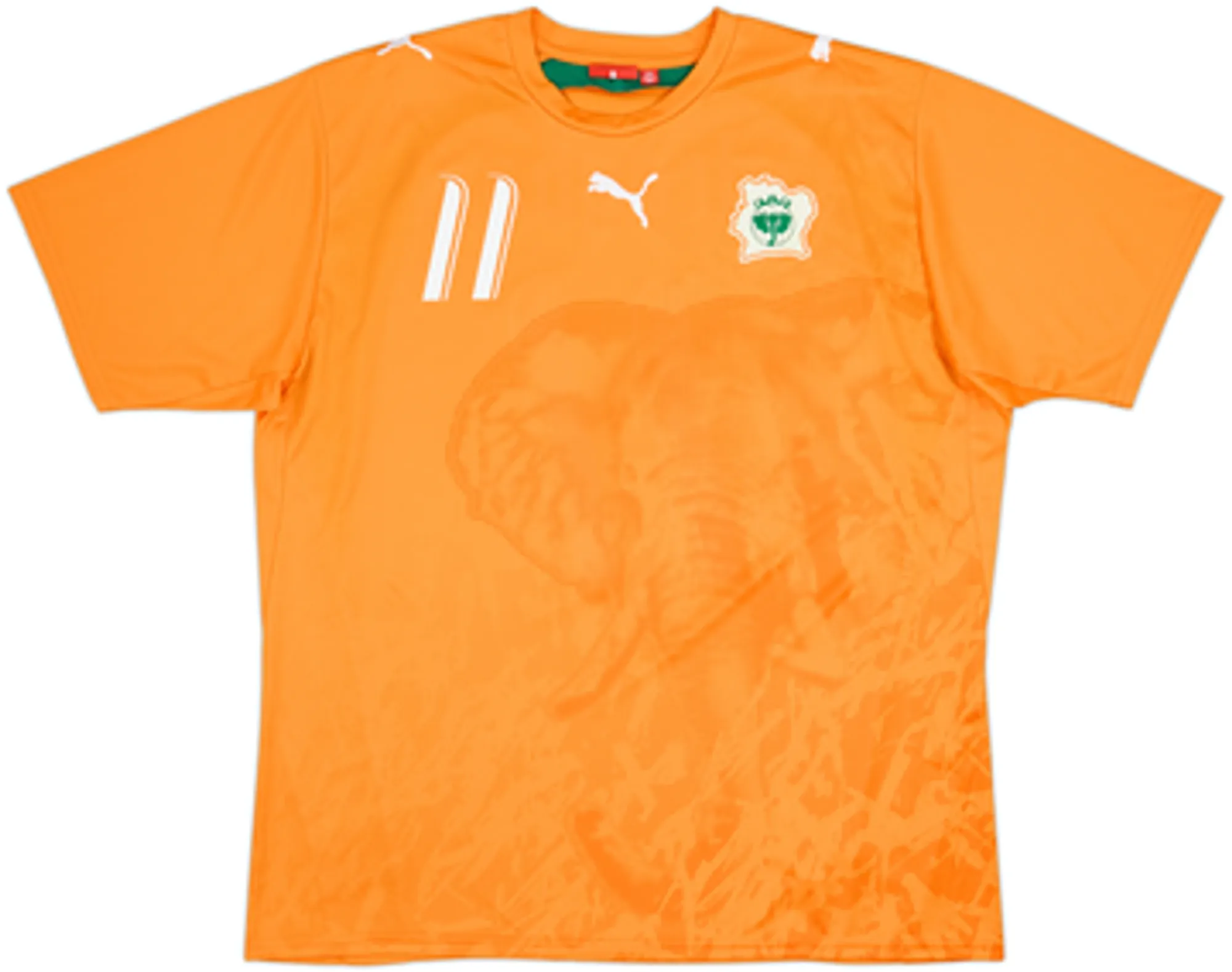2006-07 Ivory Coast Basic Home Shirt Drogba #11 - 8/10 - (XL)