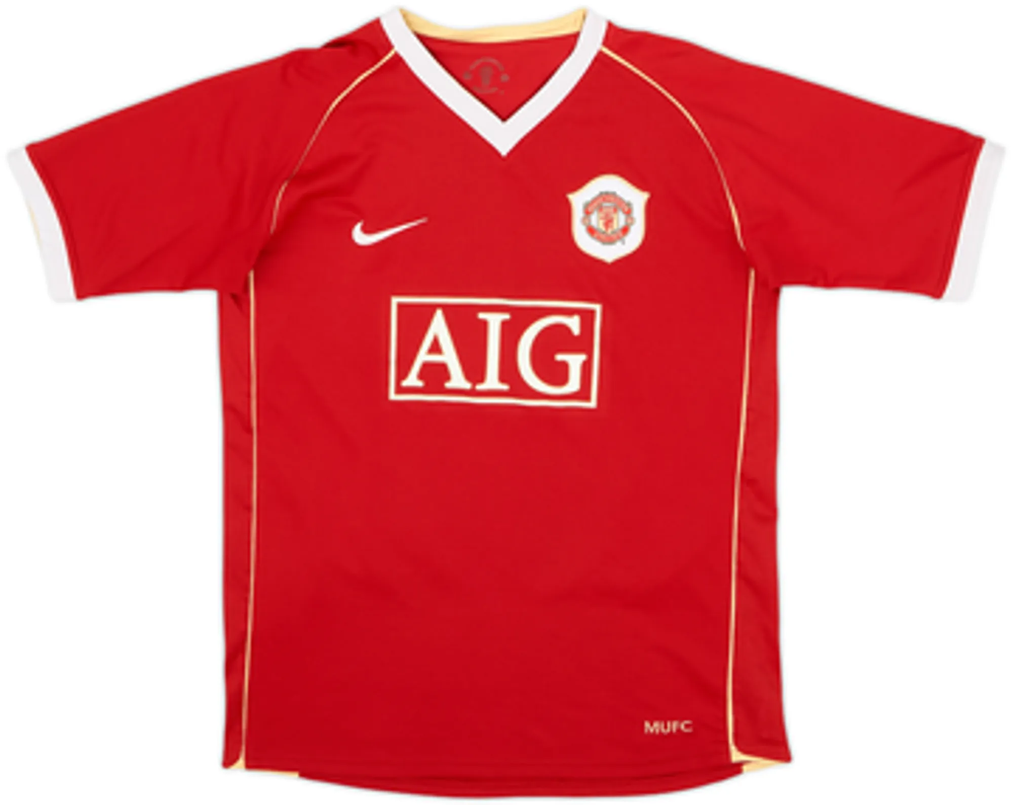 2006-07 Manchester United Home Shirt Larsson #17 - 9/10 - (XL.Boys)