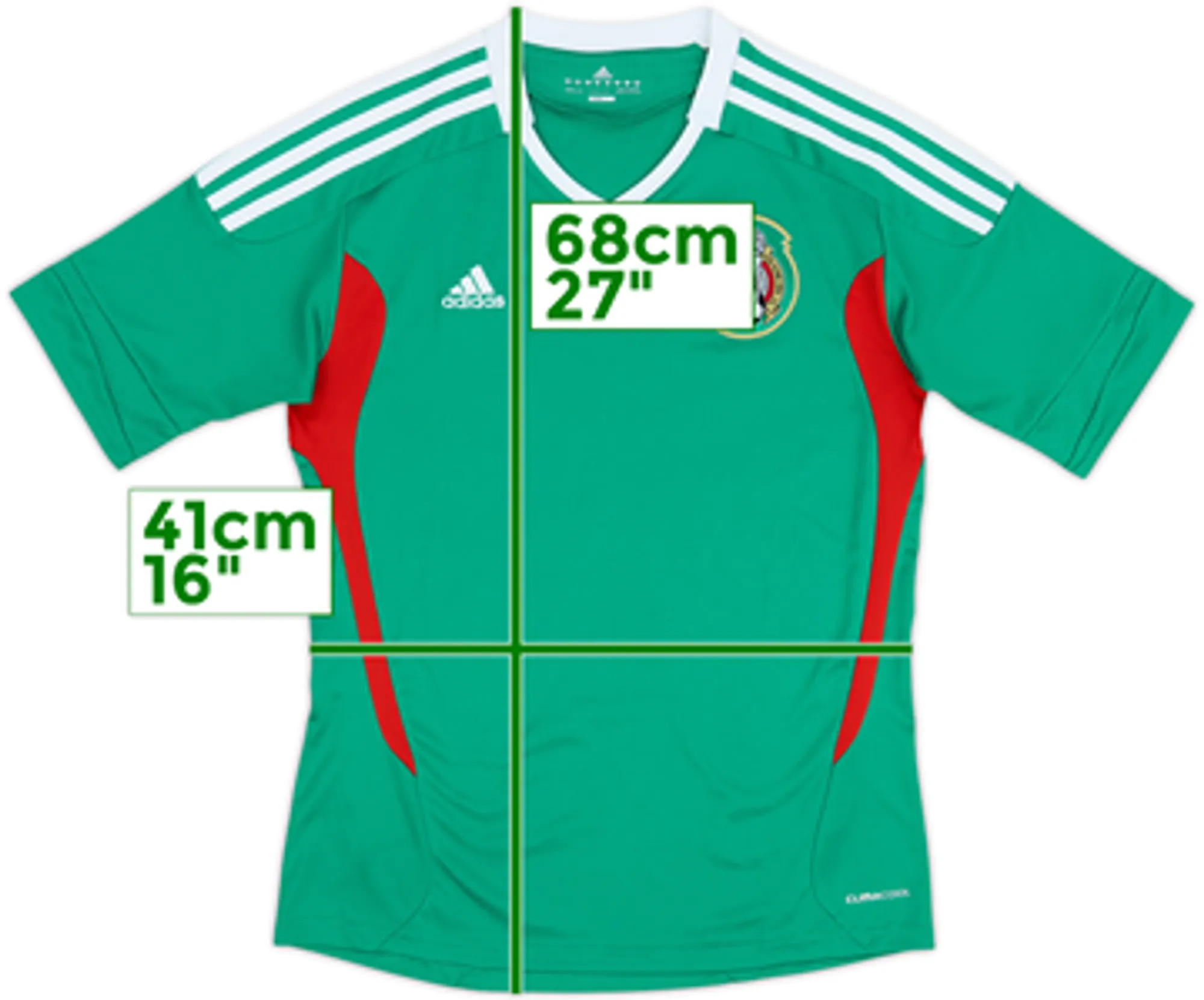 2011-13 Mexico Women's Home Shirt - 9/10 - (Women's S)