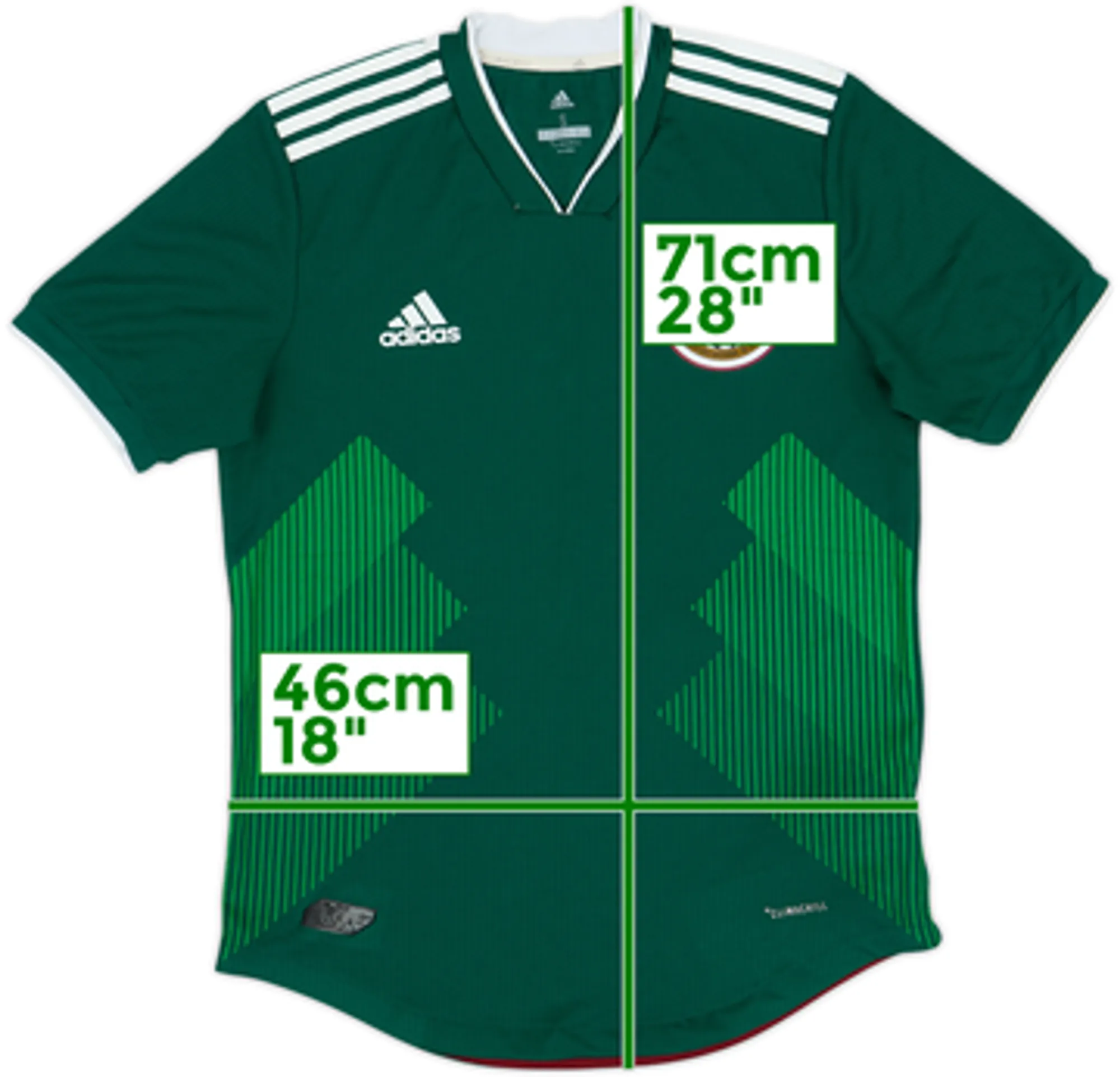2018-19 Mexico Authentic Home Shirt - 8/10 - (S)