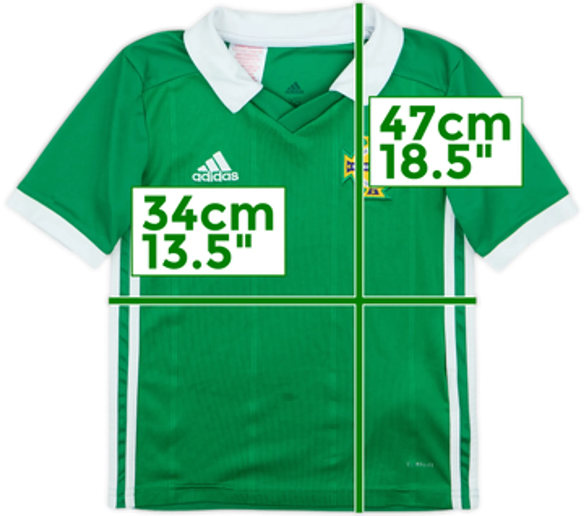2018-19 Northern Ireland Home Shirt - 6/10 - (7-8 Years)