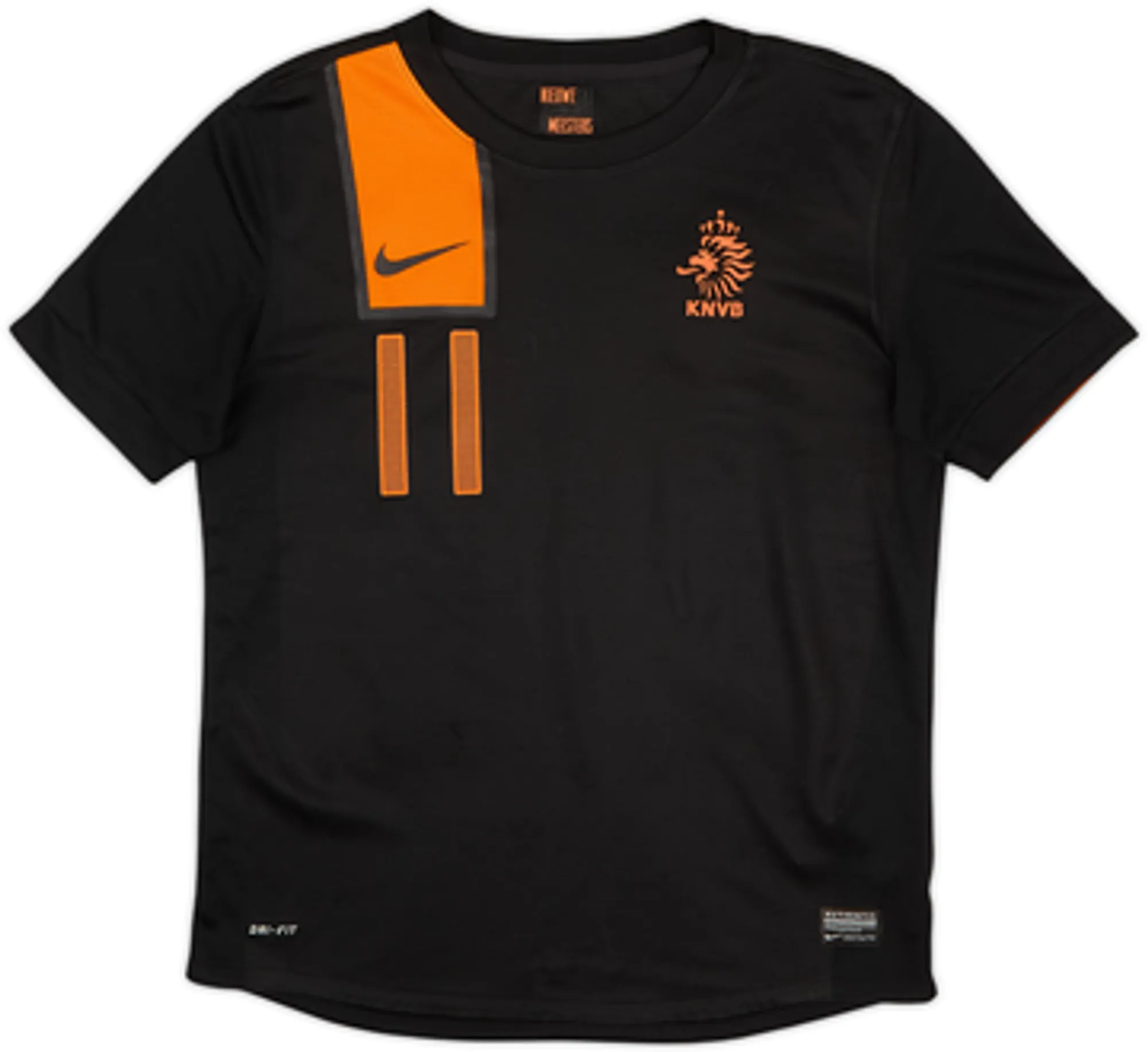 2012-13 Netherlands Away Shirt Robben #11 - 9/10 - (XL.Boys)