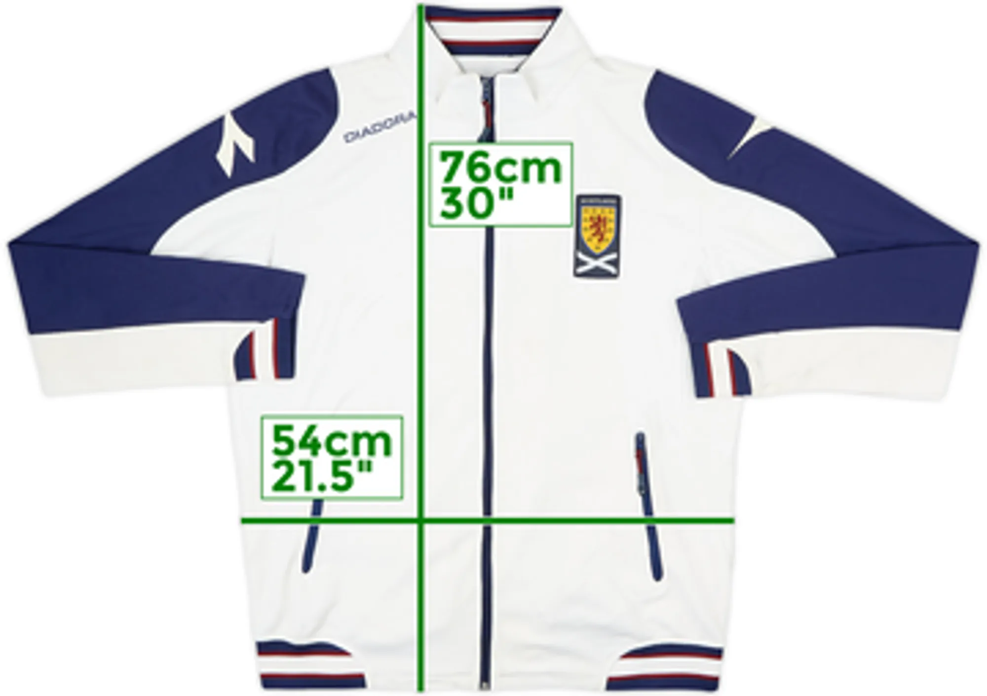 2005-06 Scotland Diadora Track Jacket - 5/10 - (L)