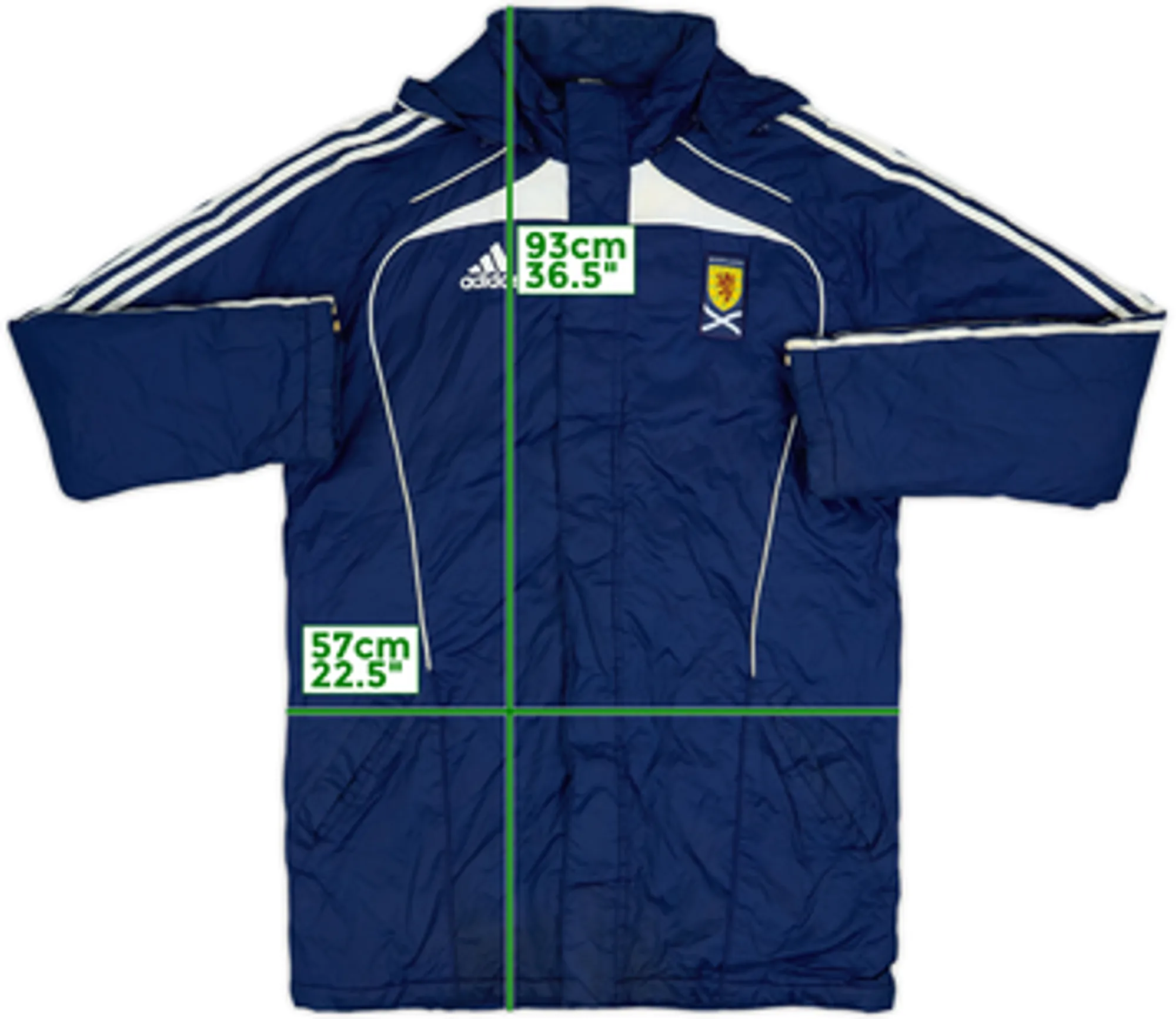 2010-11 Scotland adidas Padded Bench Coat - 6/10 - (S)