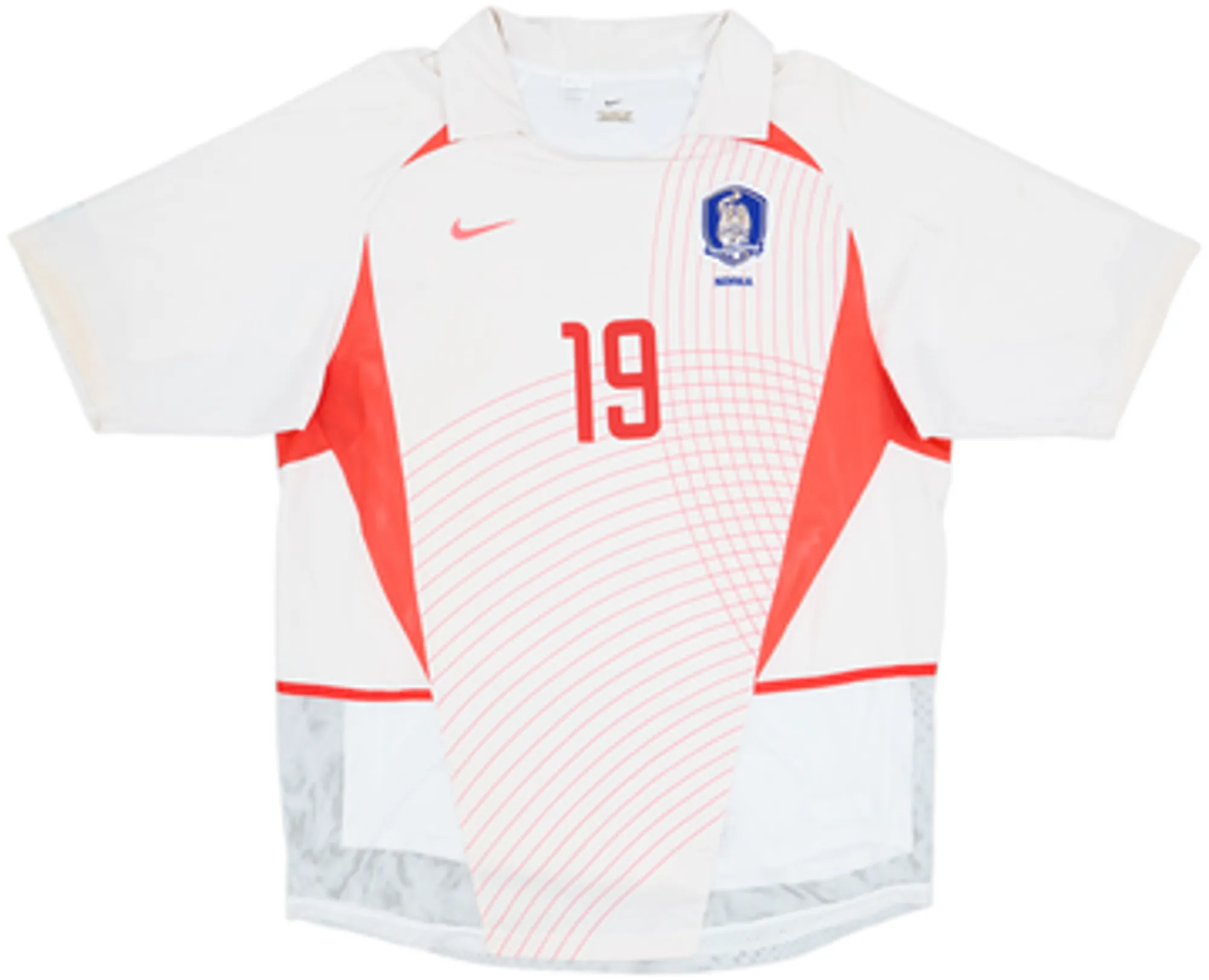 2002-03 South Korea Player Issue Away Shirt J H Ahn #19 - 5/10 - (L)