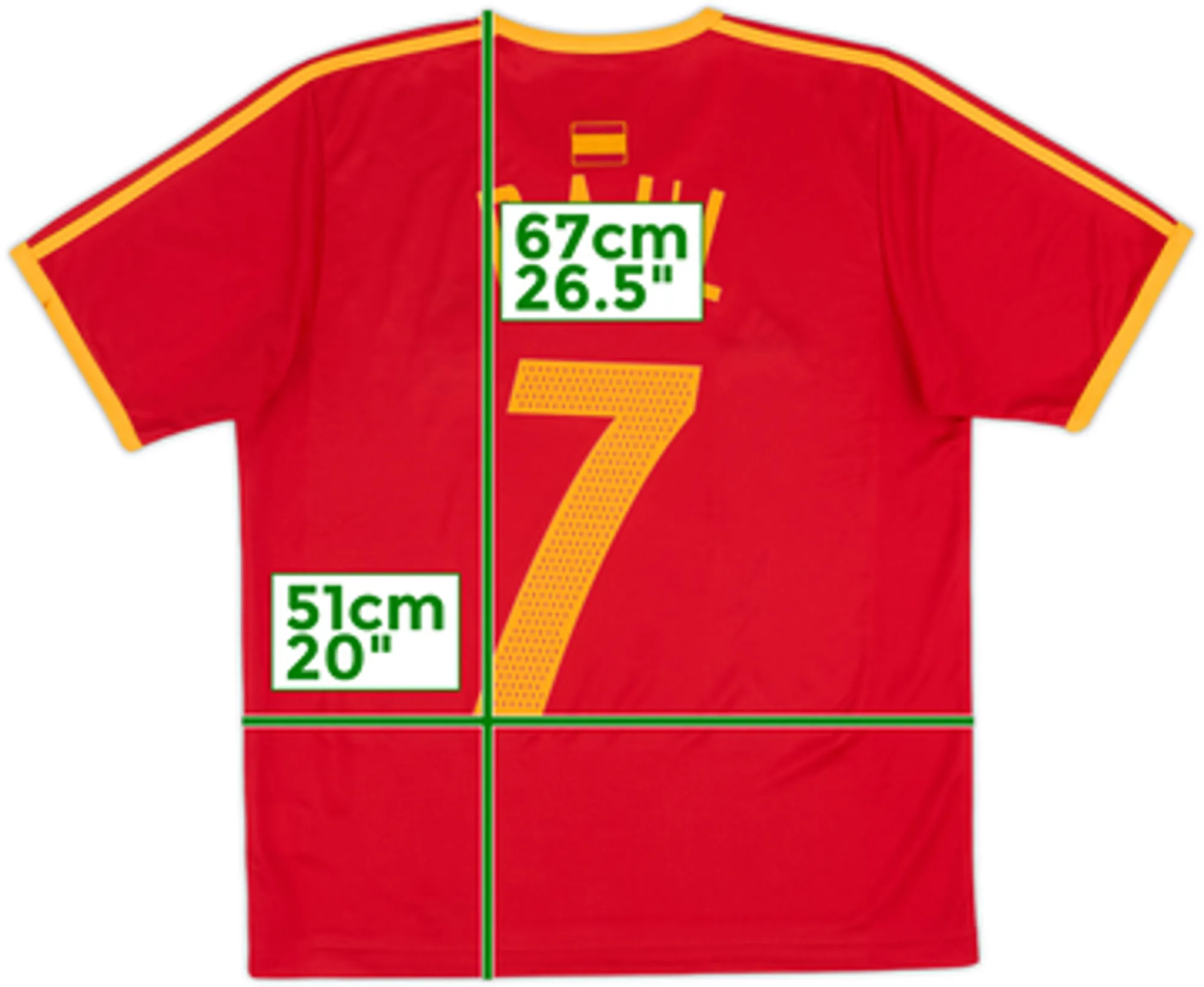2004-06 Spain Basic Home Shirt Raul #7 - 5/10 - (M)