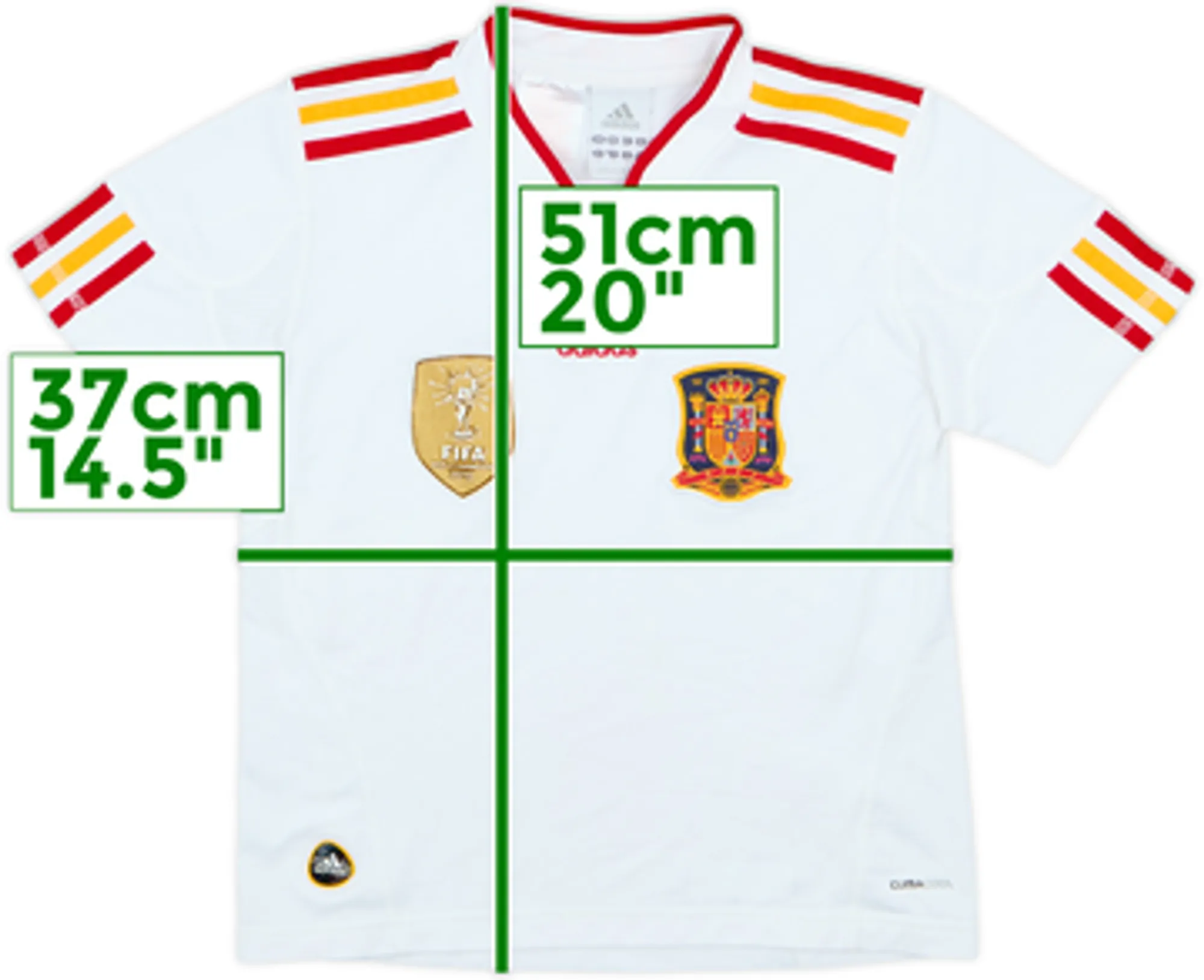 2011 Spain Away Shirt - 6/10 - (7-8 Years)