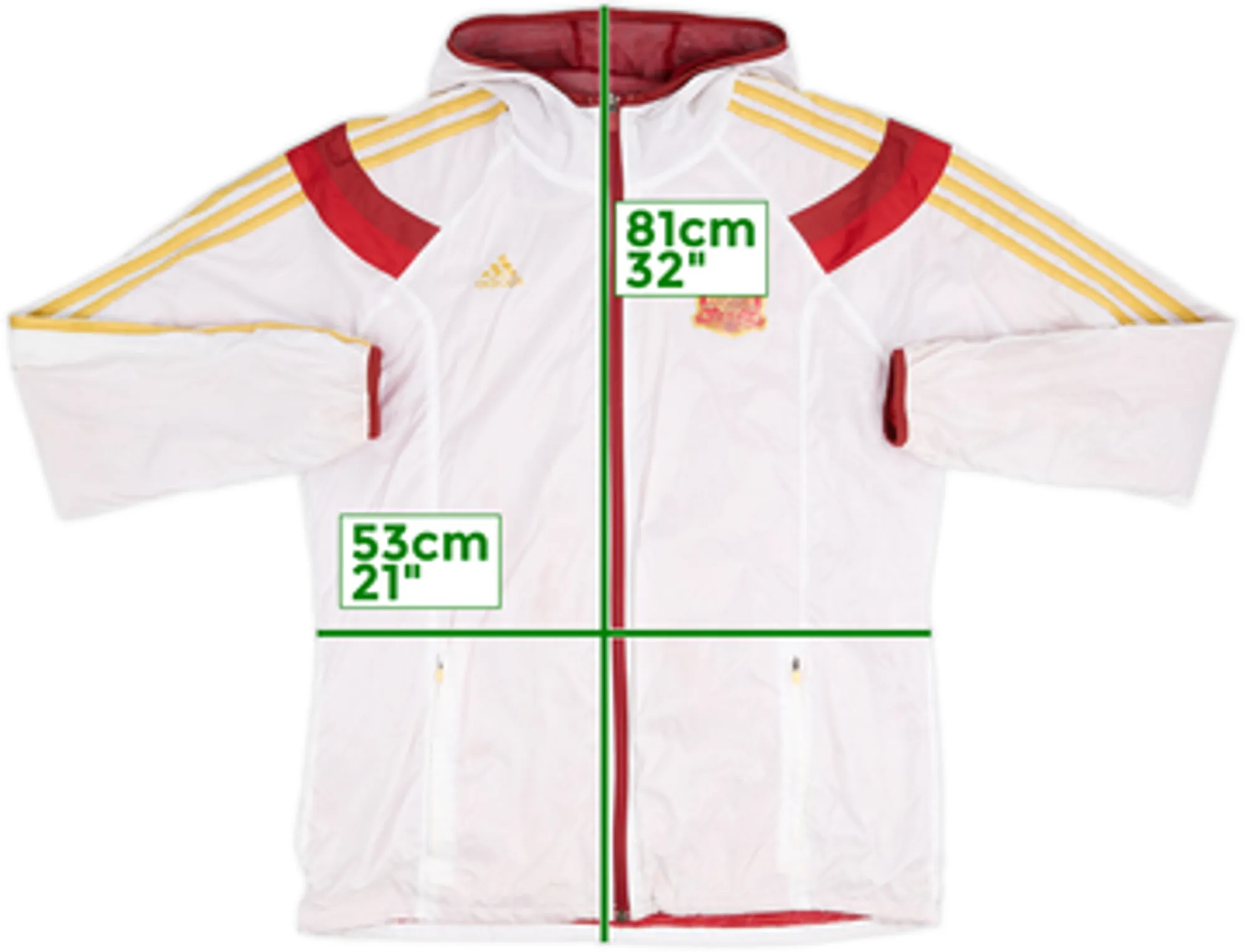 2014-15 Spain adidas Hooded Rain Jacket - 5/10 - (L)