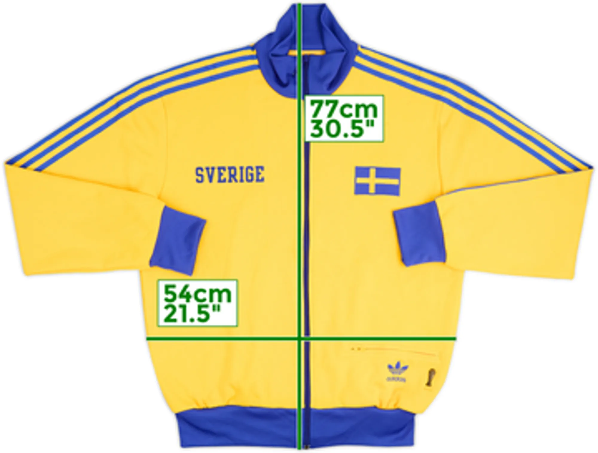 2005-06 Sweden adidas Originals Track Jacket - 8/10 - (L)