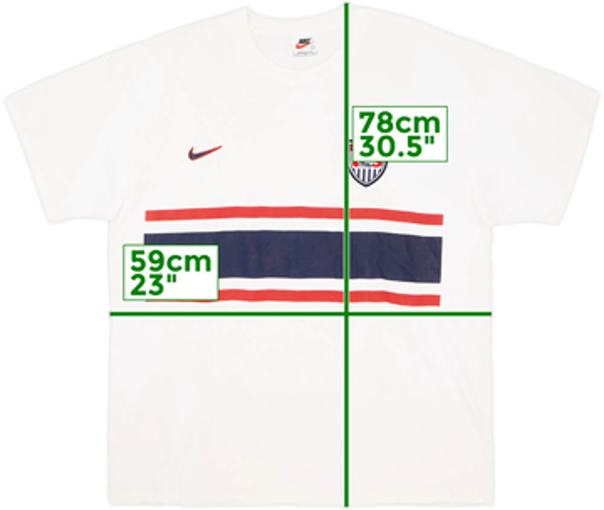 1996-98 USA Nike Cotton Tee - 10/10 - (L)