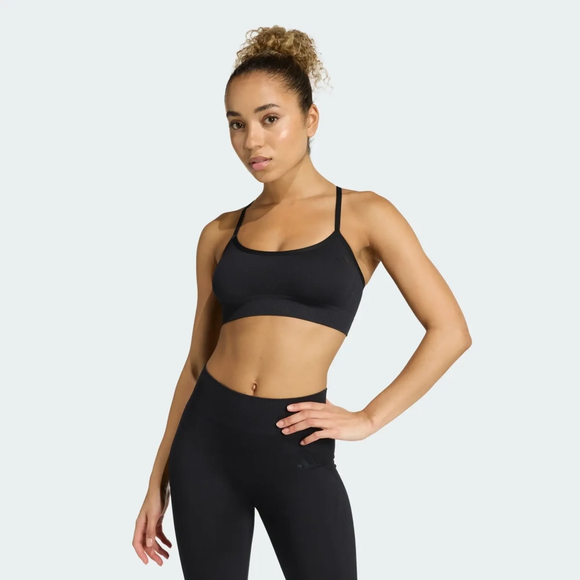 adidas Workout Essentials Light-Support Knit Bra