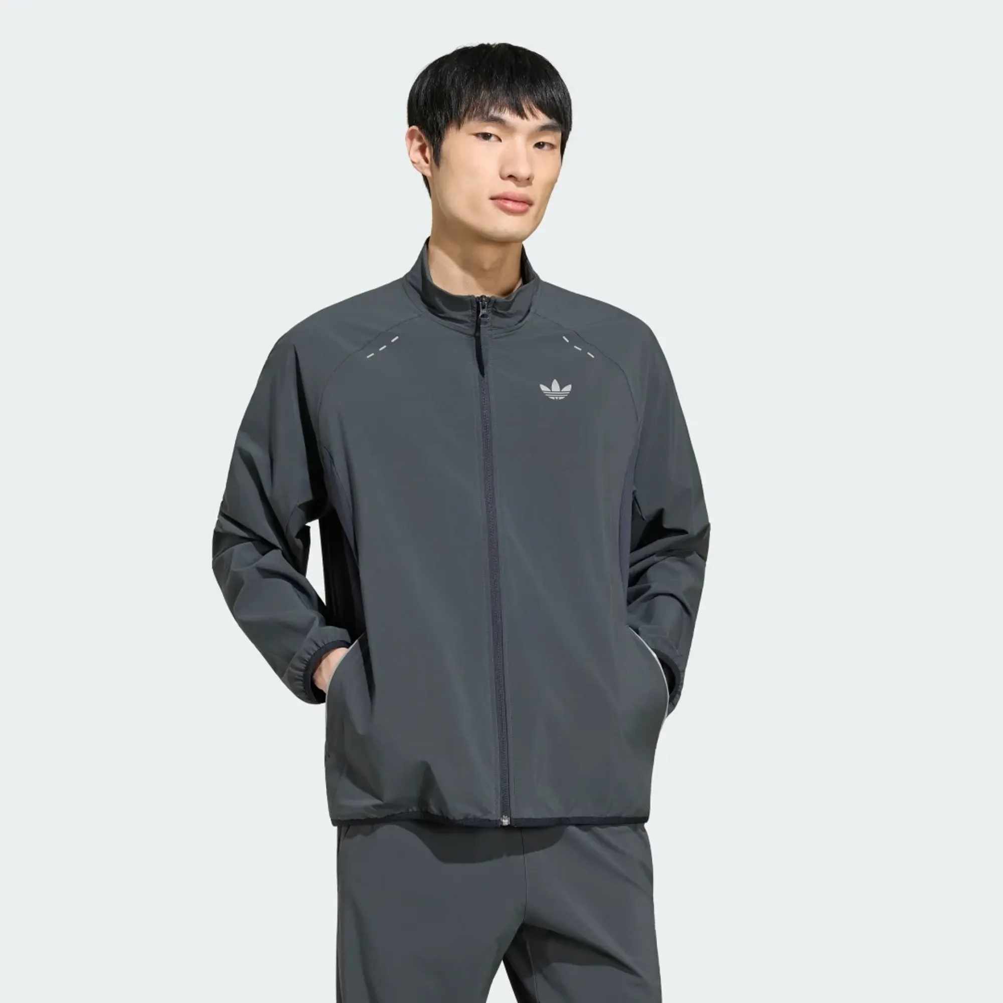 adidas TECH TREFOIL ESSENTIALS FZ HOOD Track Top