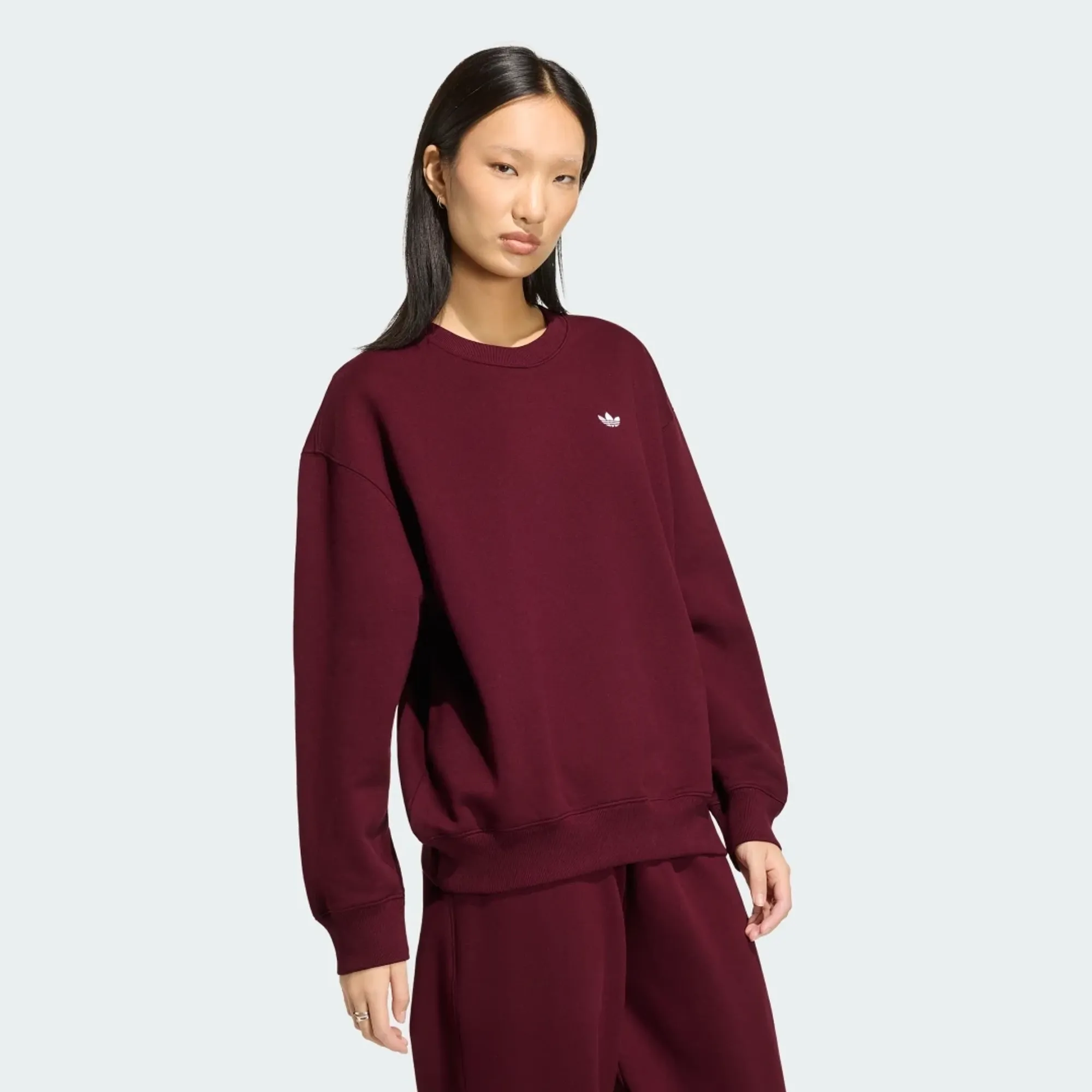 adidas ESSENTIALS CREW LONG FLEECE OS Sweatshirt