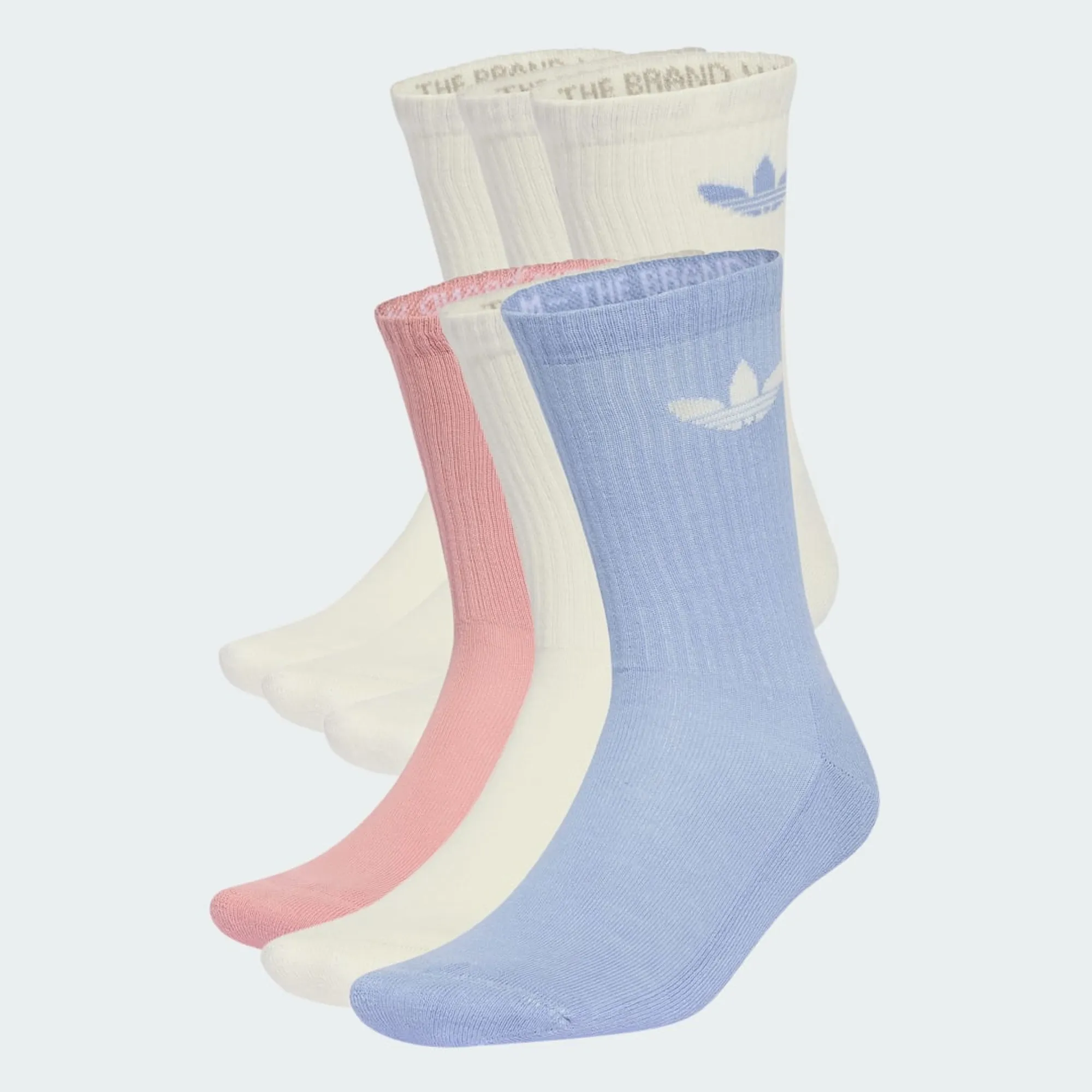 adidas Trefoil Cushion Crew Socks 6 Pairs