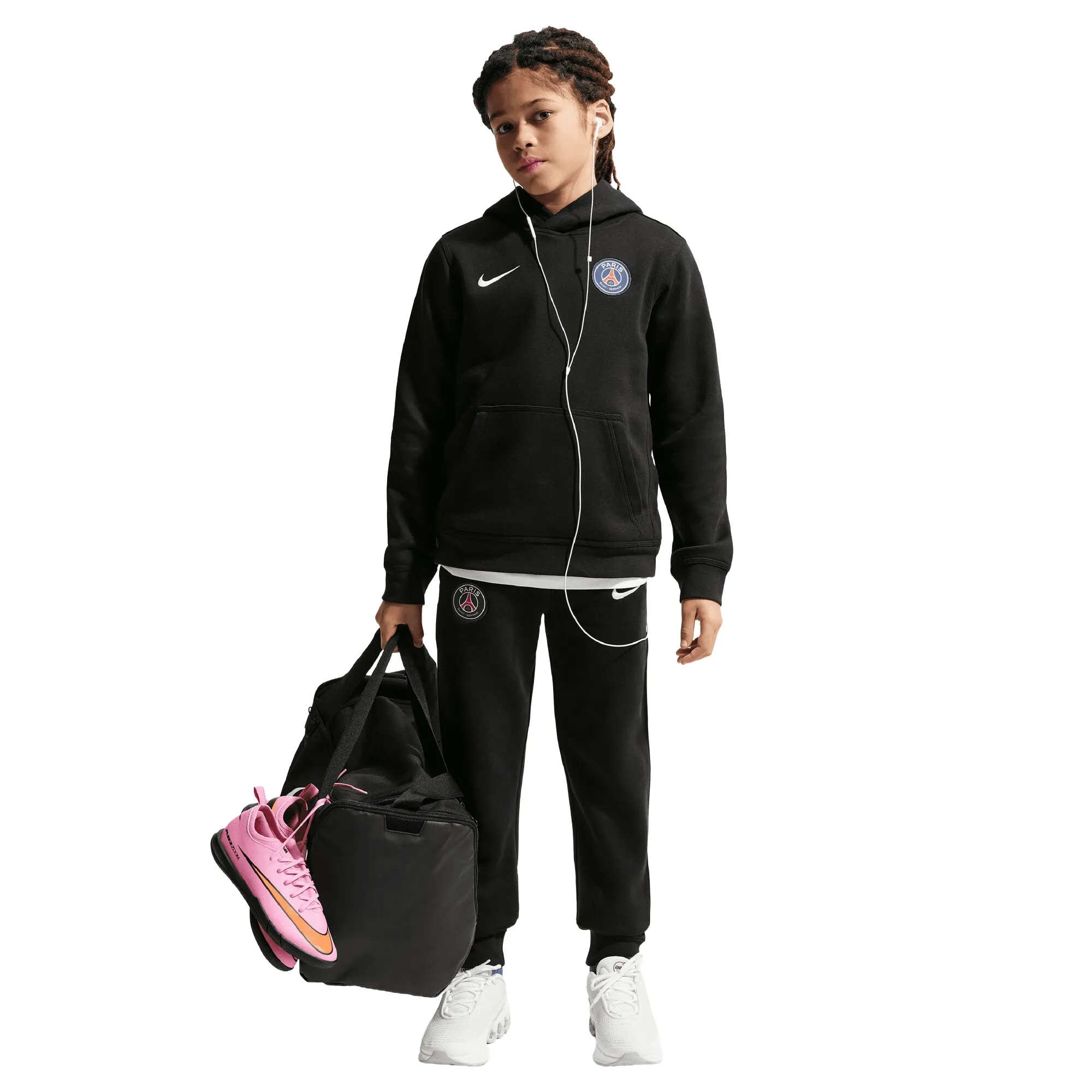 PSG Nike NSW Club Hoodie - Black - Kids