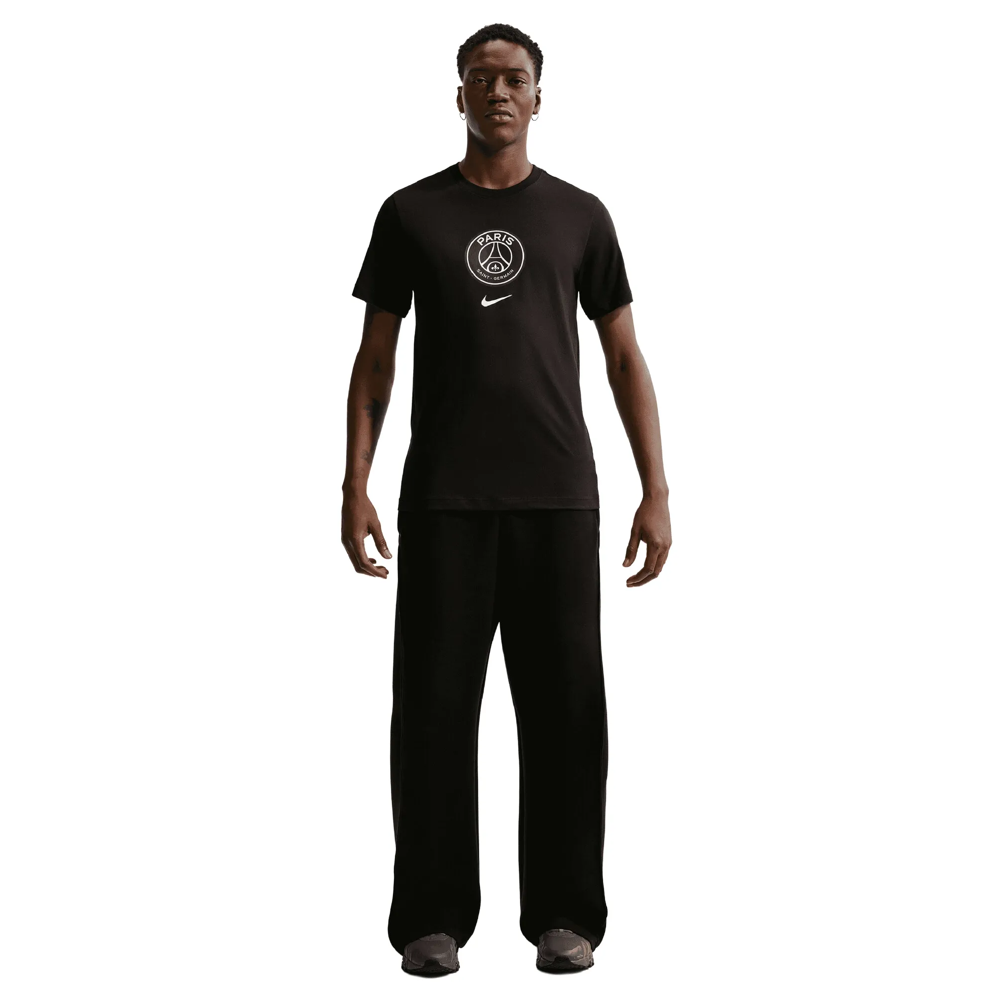PSG Nike Crest T-Shirt - Black