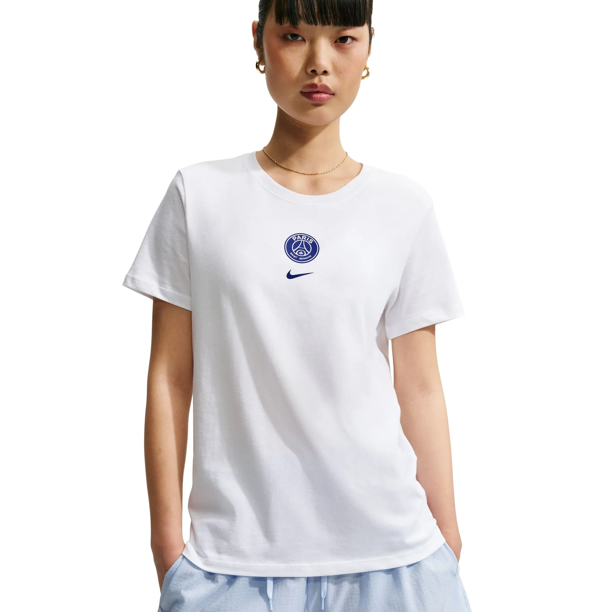 PSG Nike Crest T-Shirt - White - Womens