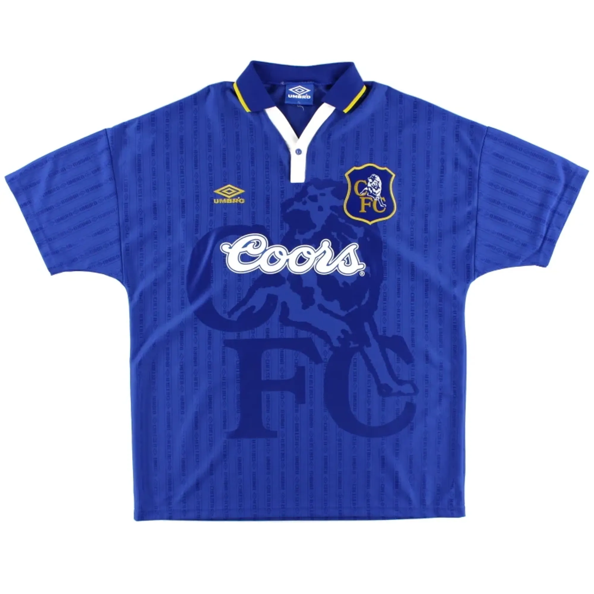 1995-97 Chelsea Umbro Home Shirt L - Chelsea / Very good 