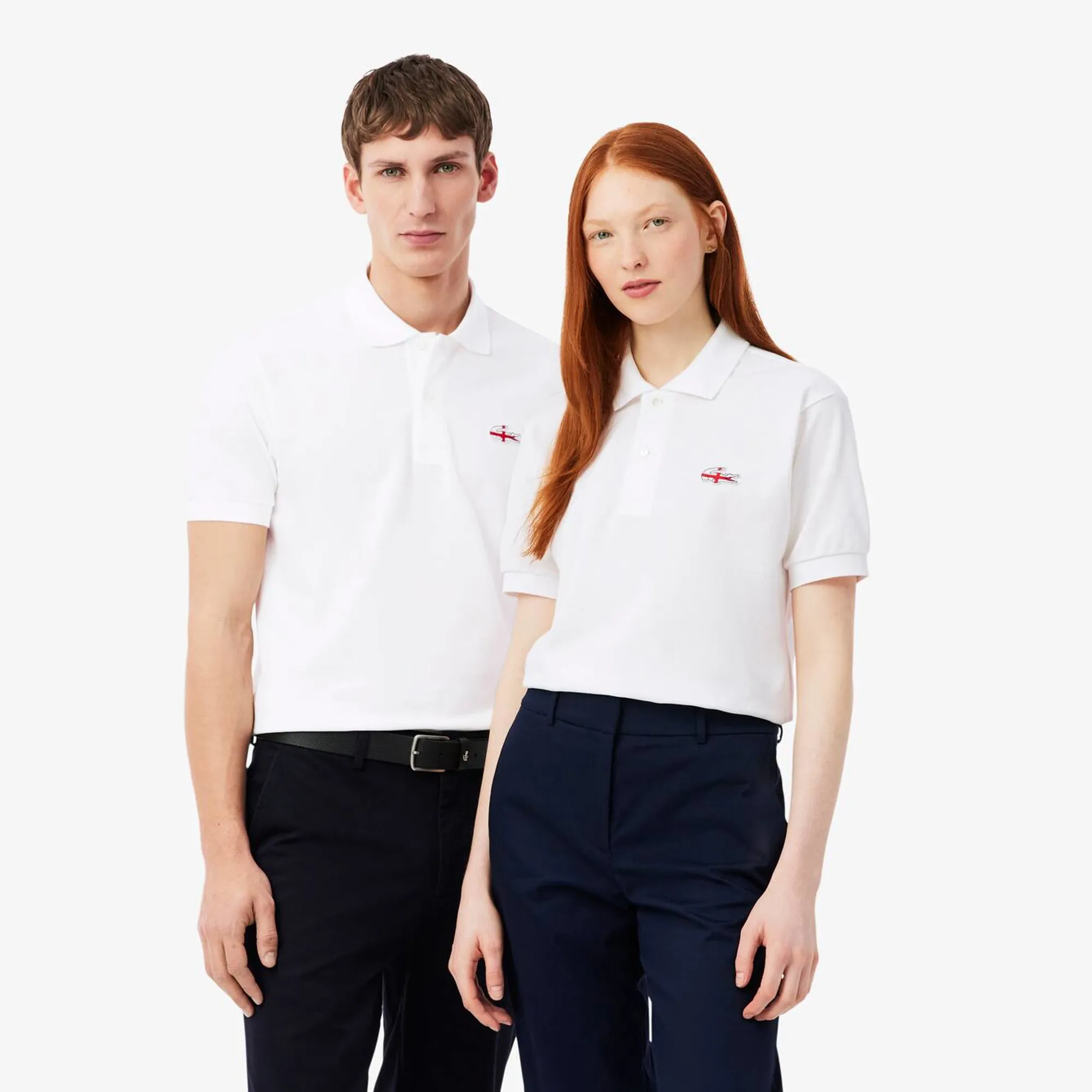 Lacoste England Edition Classic Fit L.12.12 Original Polo Shirt - White