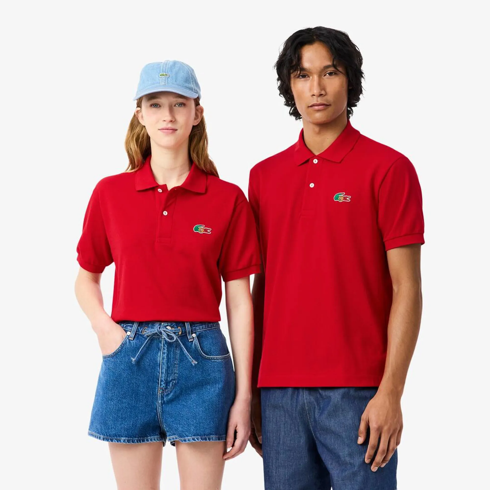Lacoste Portugal Edition Classic Fit L.12.12 Original Polo Shirt - Rouge