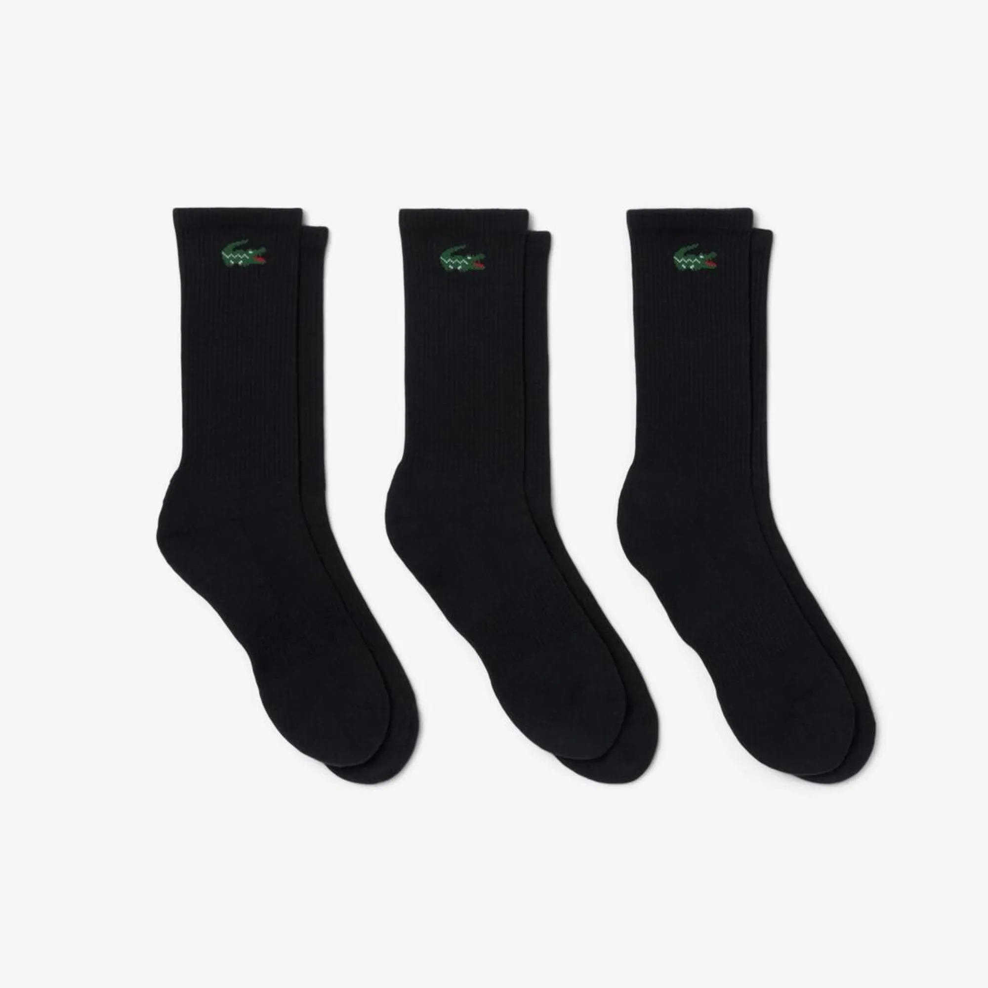 Lacoste 3-Pack Sport Socks - Noir