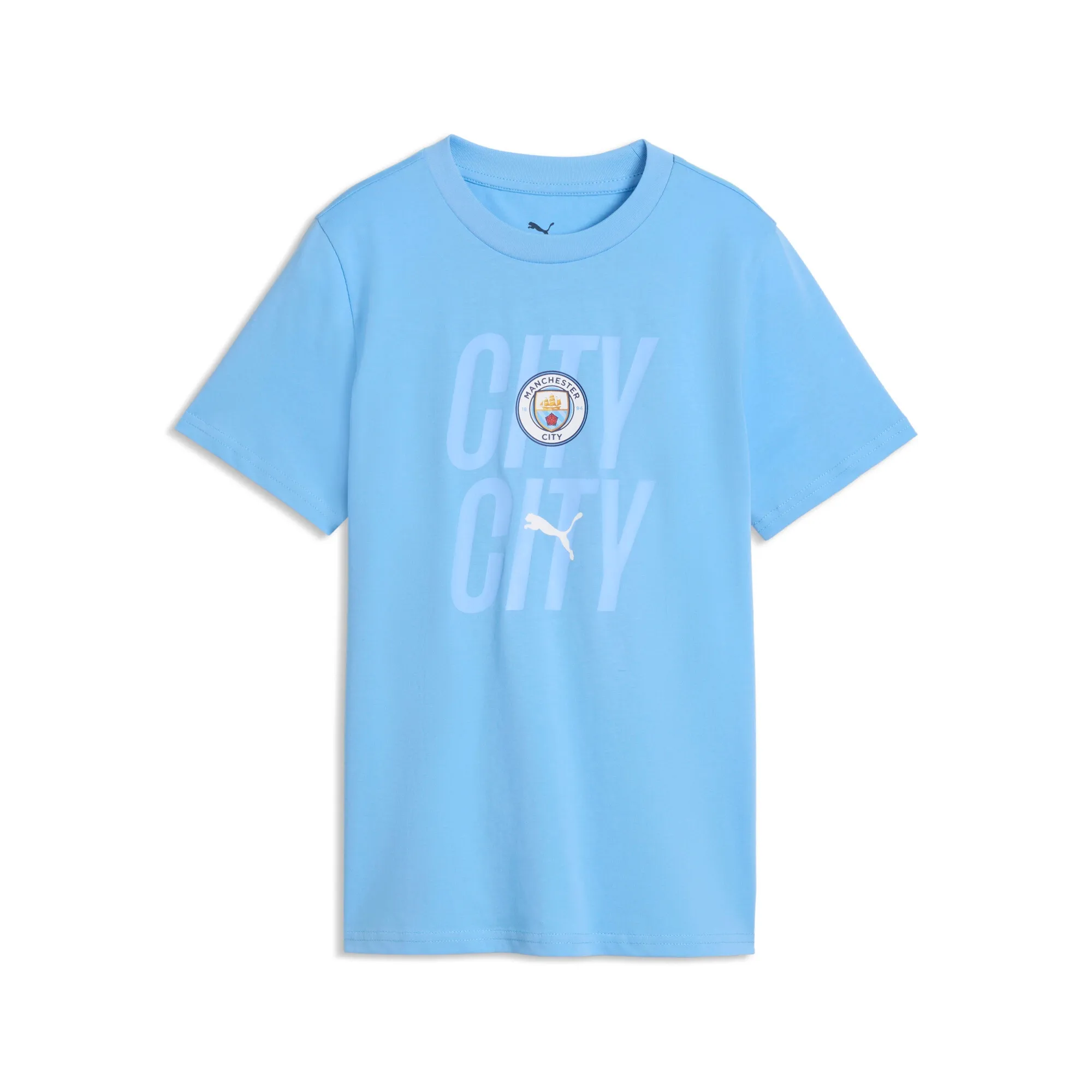 Manchester City ftblCulture T-Shirt Youth in Blue | Size 11-12 Youth