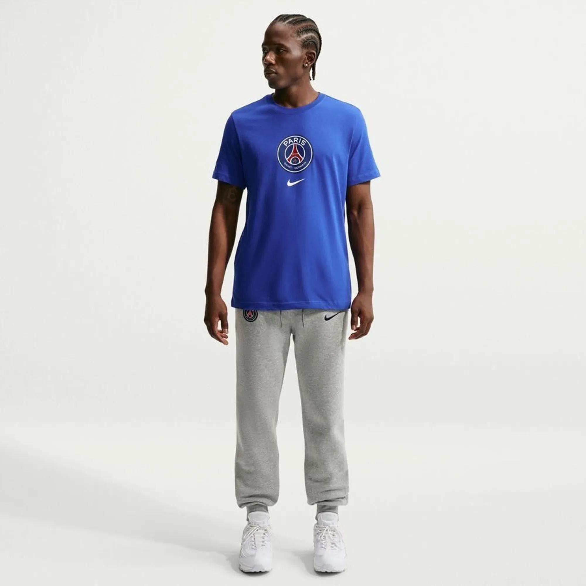 Paris Saint Germain T-Shirt Crest - Old Royal - ['Blue']