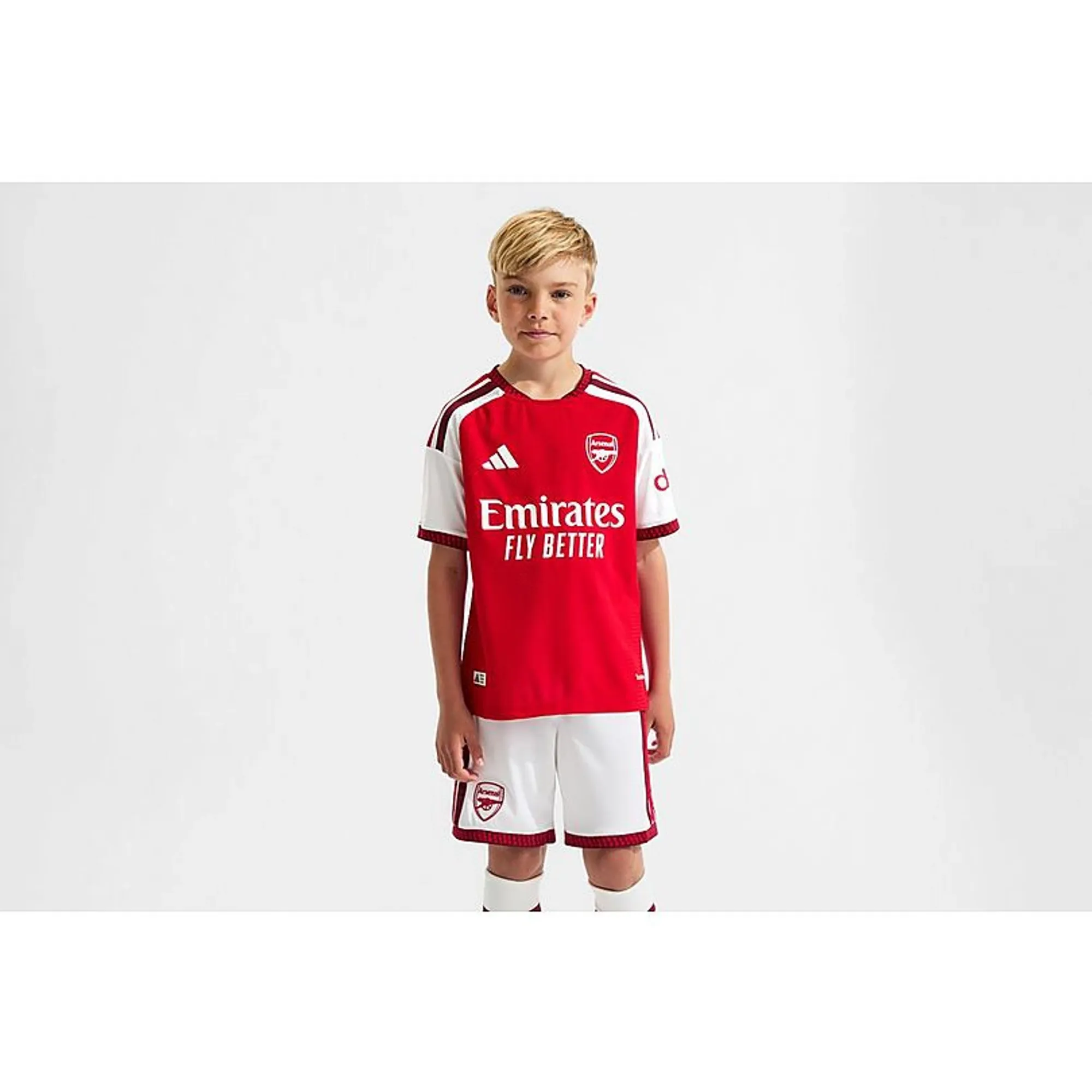 Arsenal adidas Kids 26/27 Authentic Home Shirt, Red