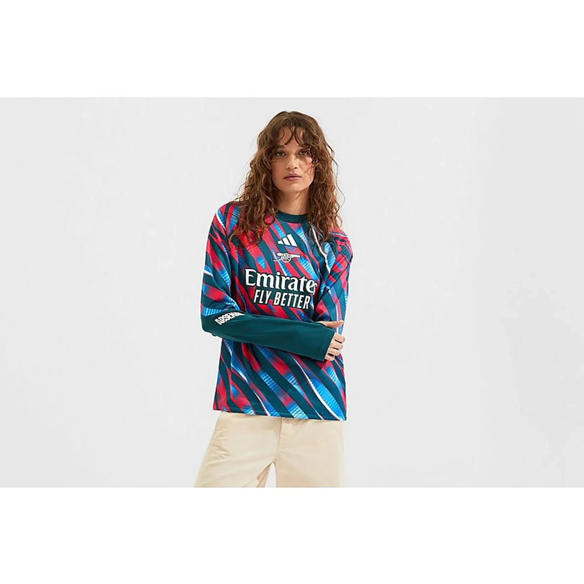 Arsenal adidas Womens 26/27 Pre-Match Warm Top, Green