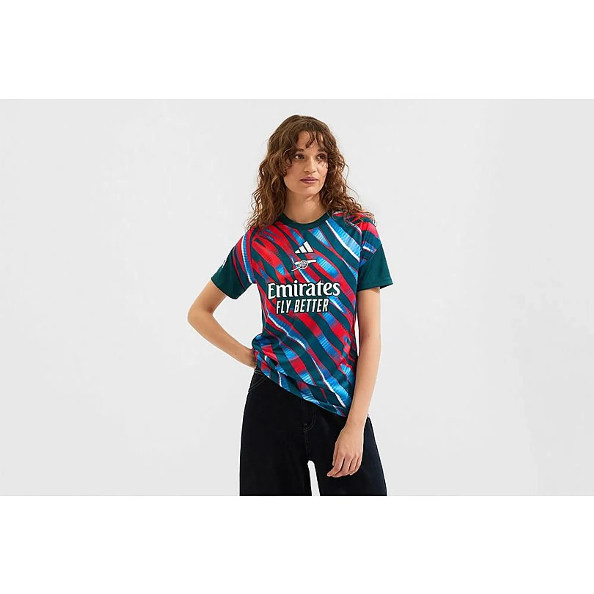 Arsenal adidas Womens 26/27 Pre-Match Shirt, Green