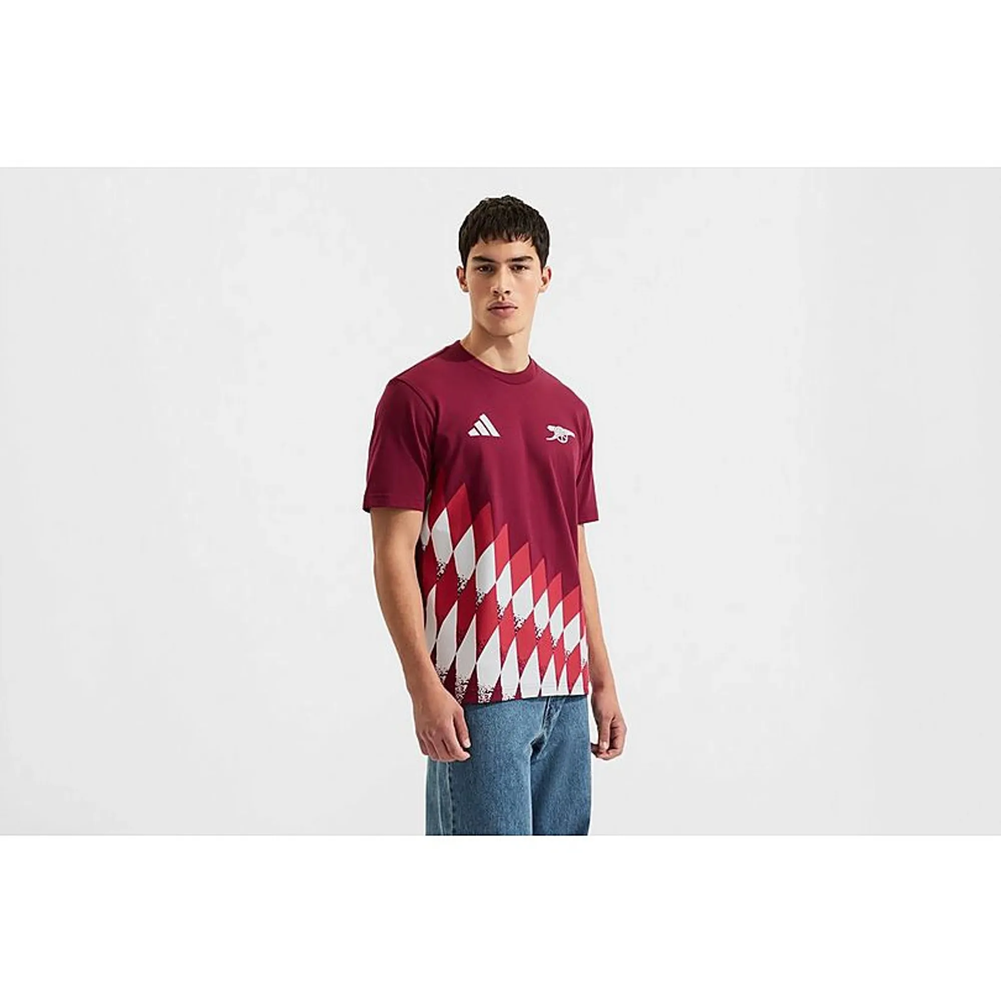Arsenal adidas 26/27 Stadium Pack Graphic T-Shirt, Red