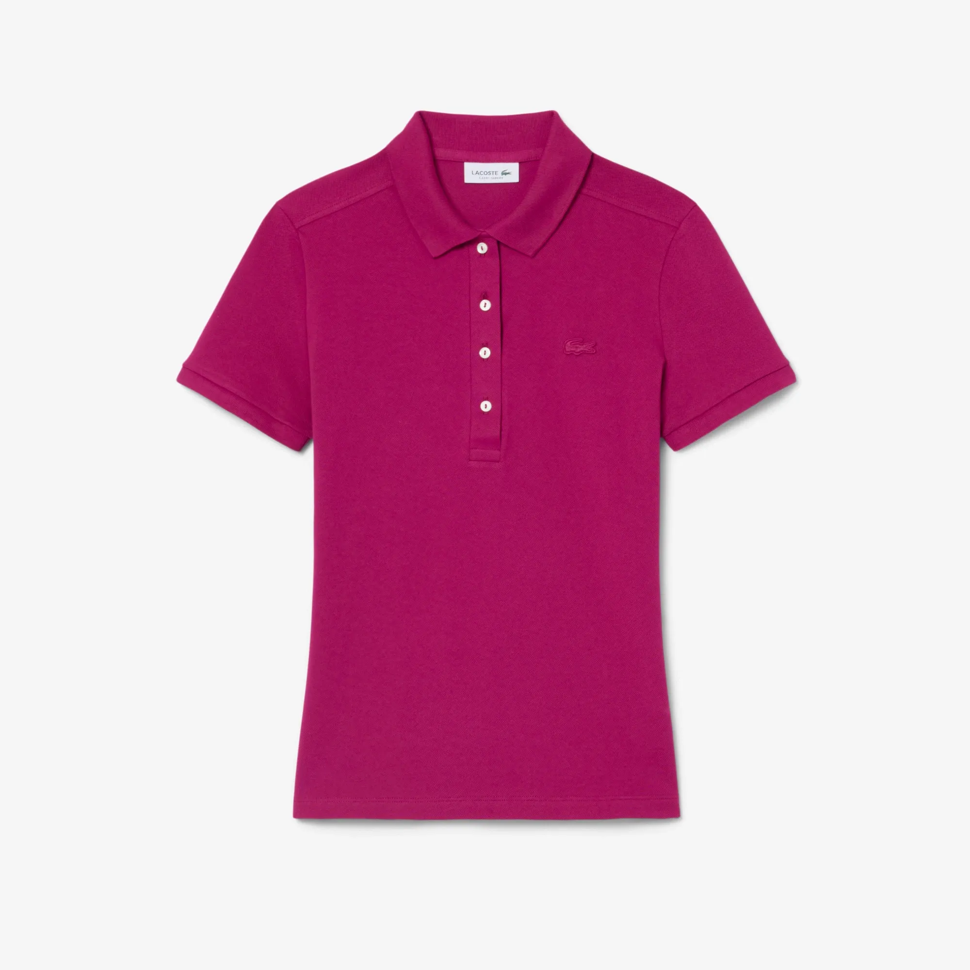 Lacoste L.12.D Slim Fit Stretch Piqué Polo Shirt - Rose Fushia