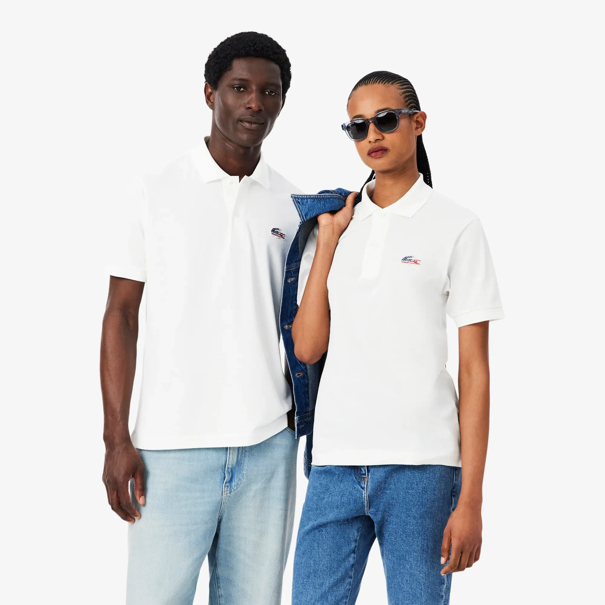 Lacoste USA Edition Classic Fit L.12.12 Original Polo Shirt - White