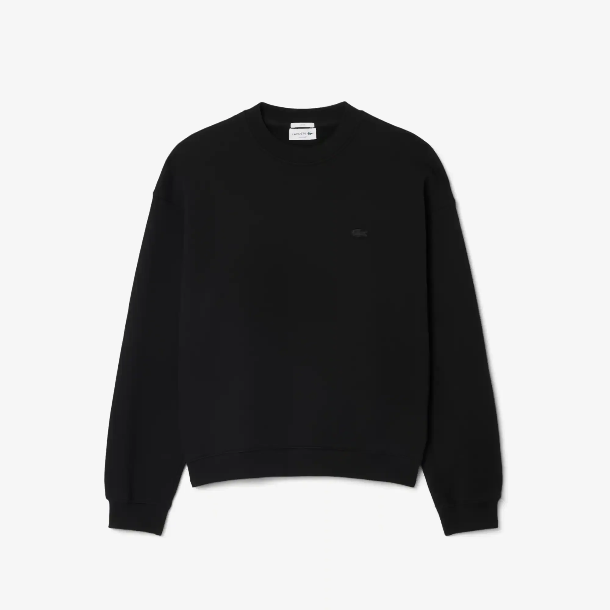 Lacoste Loose Fit Heavy Fleece Sweatshirt - Noir