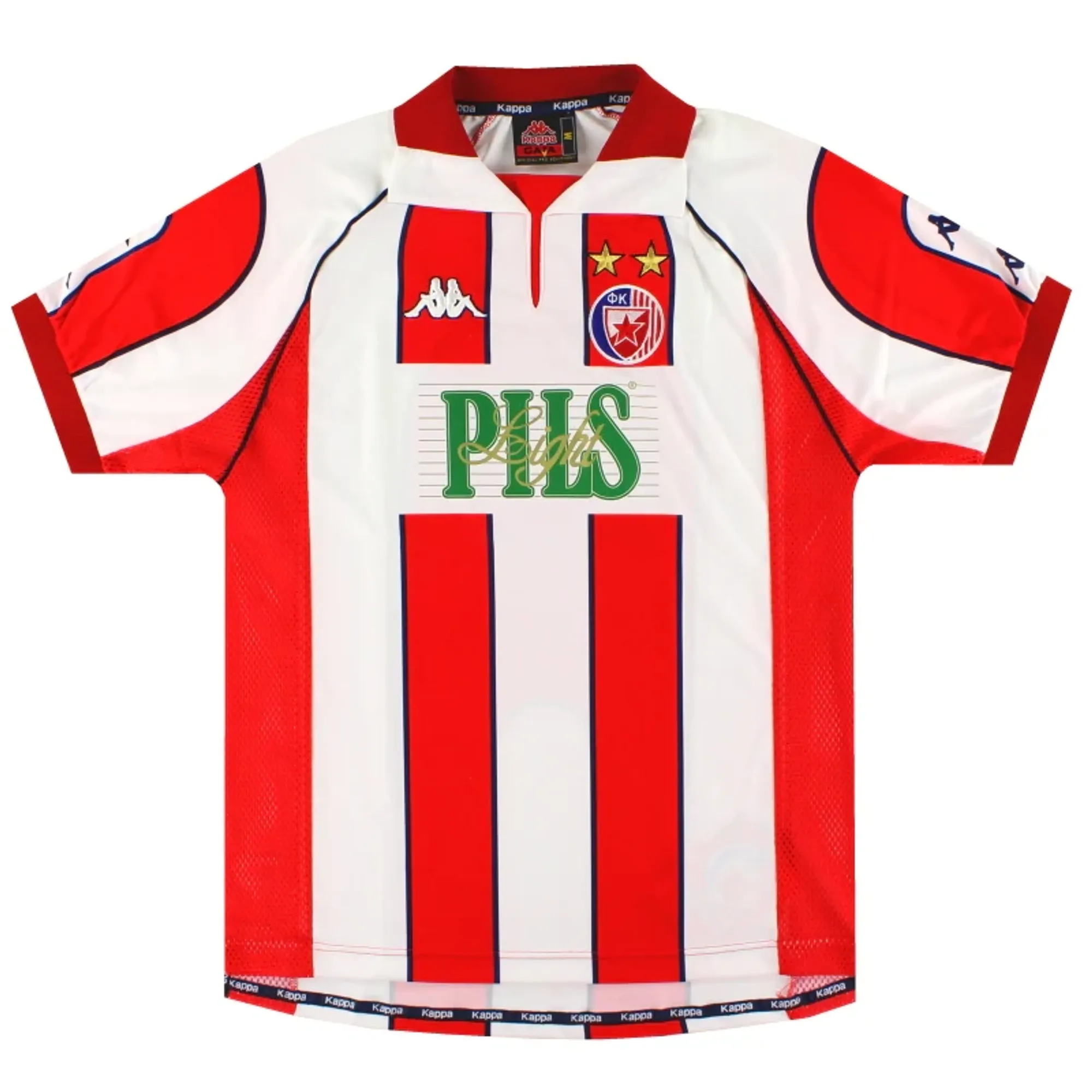 1998-00 Red Star Belgrade Kappa Home Shirt *Mint* XL - Other European Clubs / Mint 
