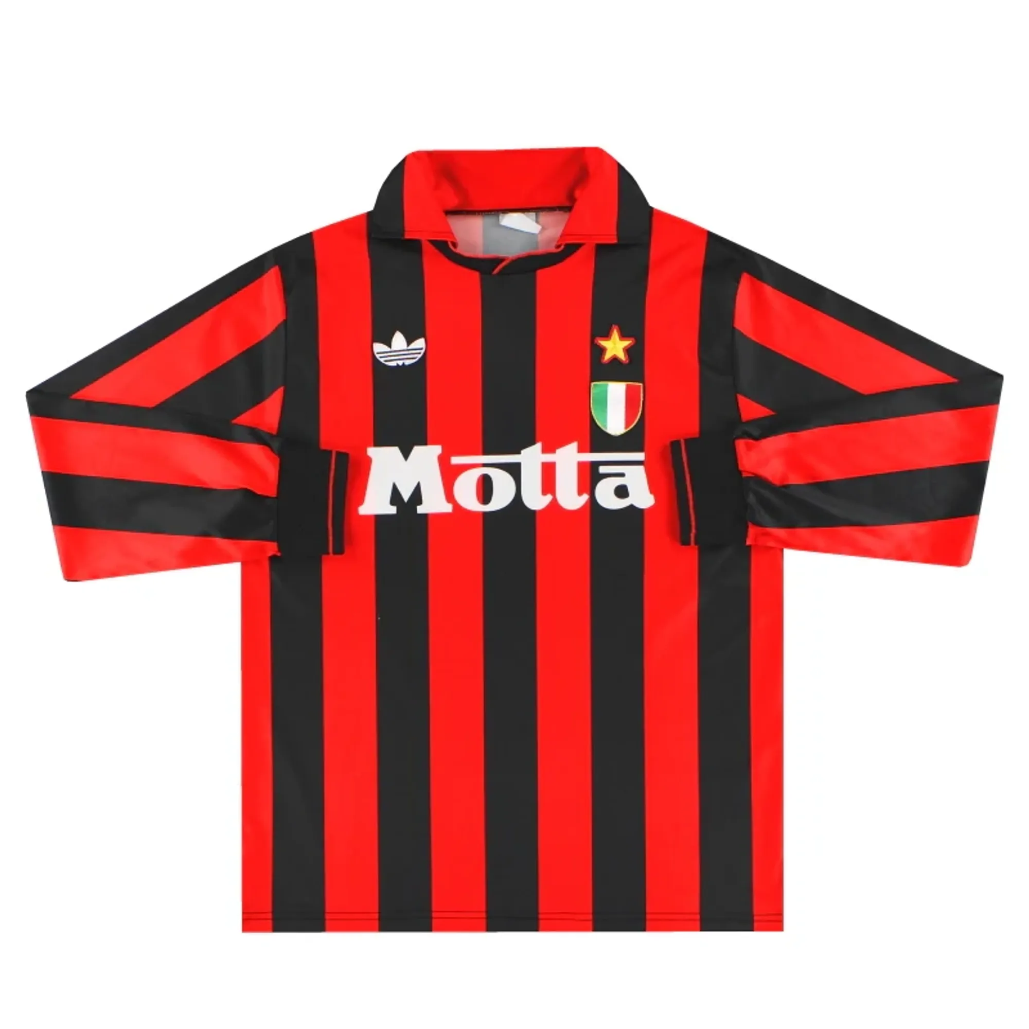 1992-93 AC Milan adidas Home Shirt L/S L - AC Milan / Excellent