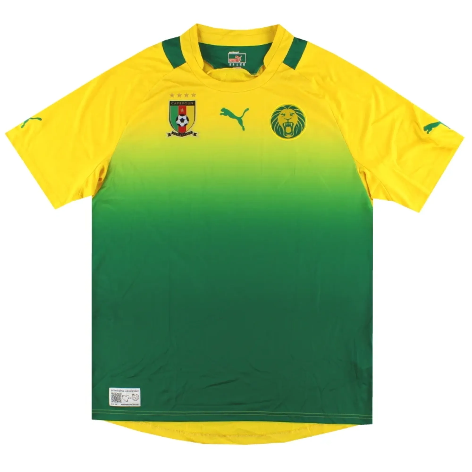 2012-13 Cameroon Puma Away Shirt *Mint* L - Cameroon / Mint 