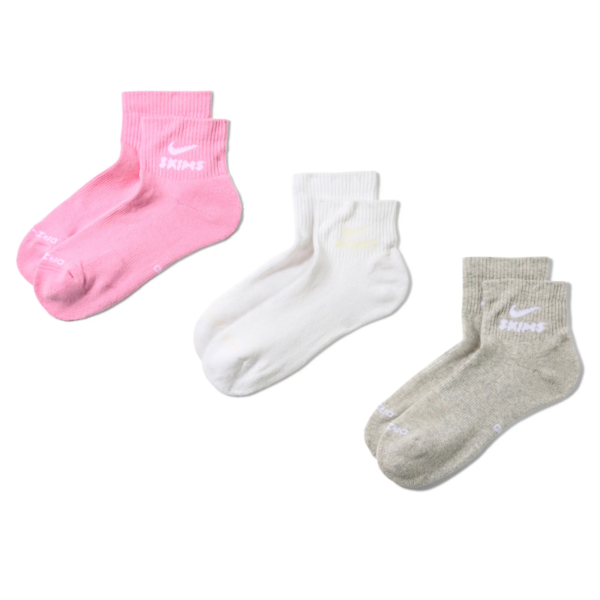NikeSKIMS Women's Dri-FIT Quarter Socks - Multi-Colour
